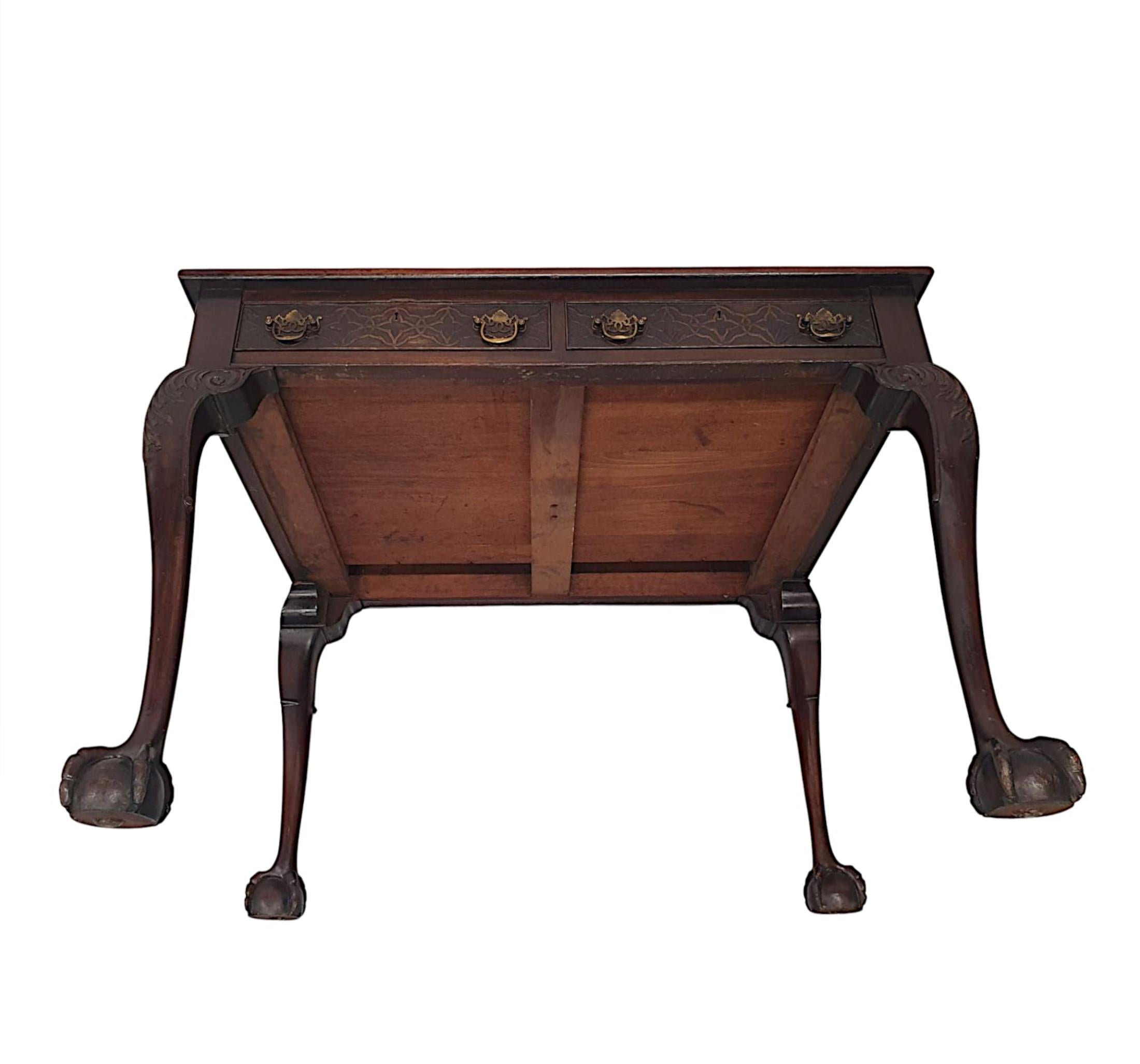 Stunning Late 19th Century Desk in the Thomas Chippendale Manner For Sale 9