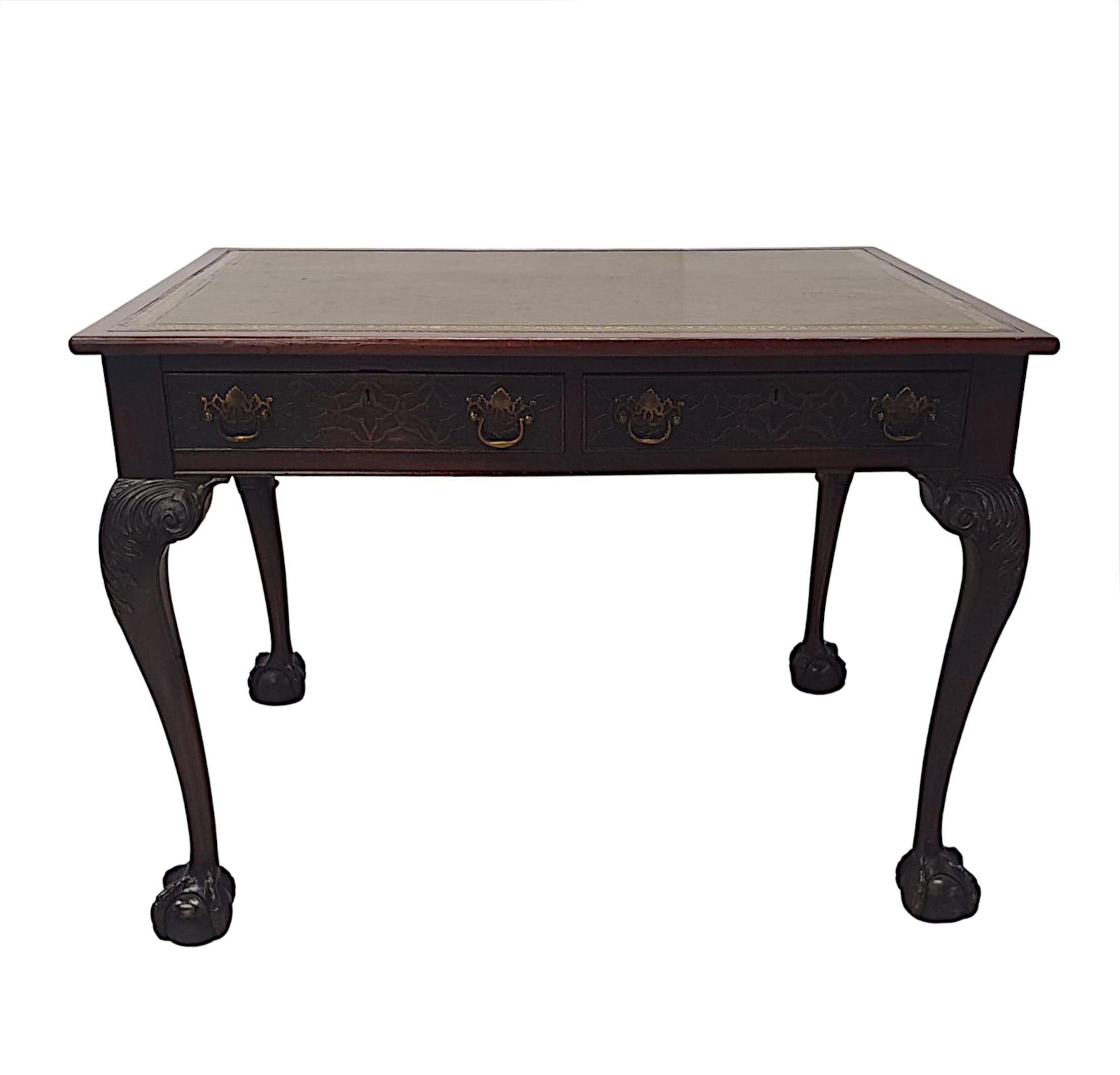 Stunning Late 19th Century Desk in the Thomas Chippendale Manner For Sale 4