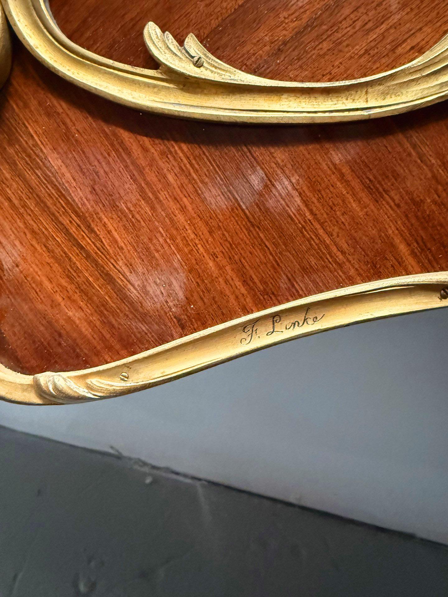 Stunning Late 19th Century Gilt Bronze Mounted Marquetry Cabinet -François Linke siglo XIX en venta