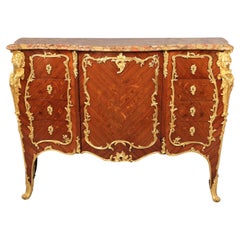 Stunning Late 19th Century Gilt Bronze Mounted Marquetry Cabinet -François Linke