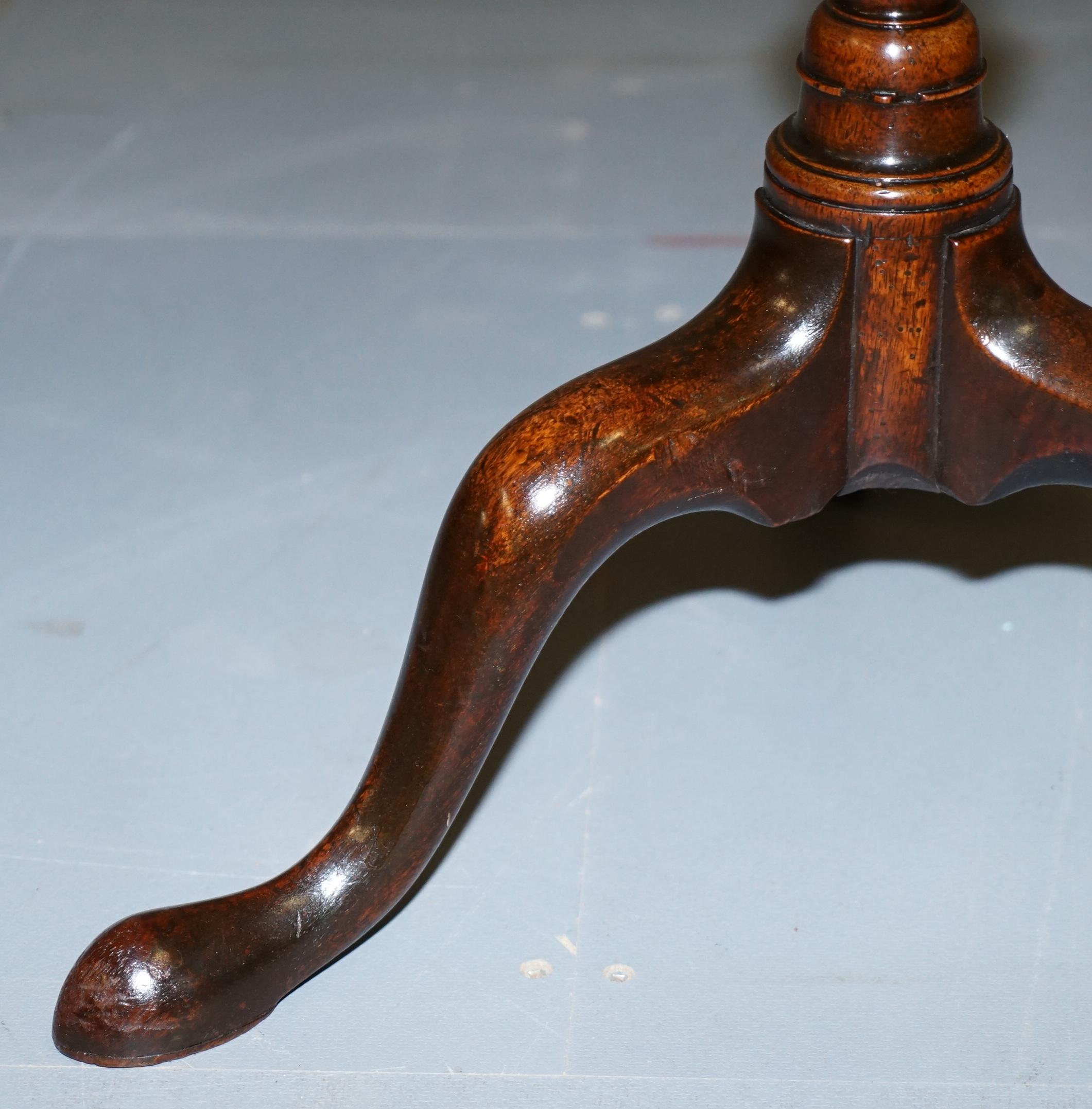 Mid-19th Century Stunning Late Georgian / Early Victorian Hardwood  Tripod Table 