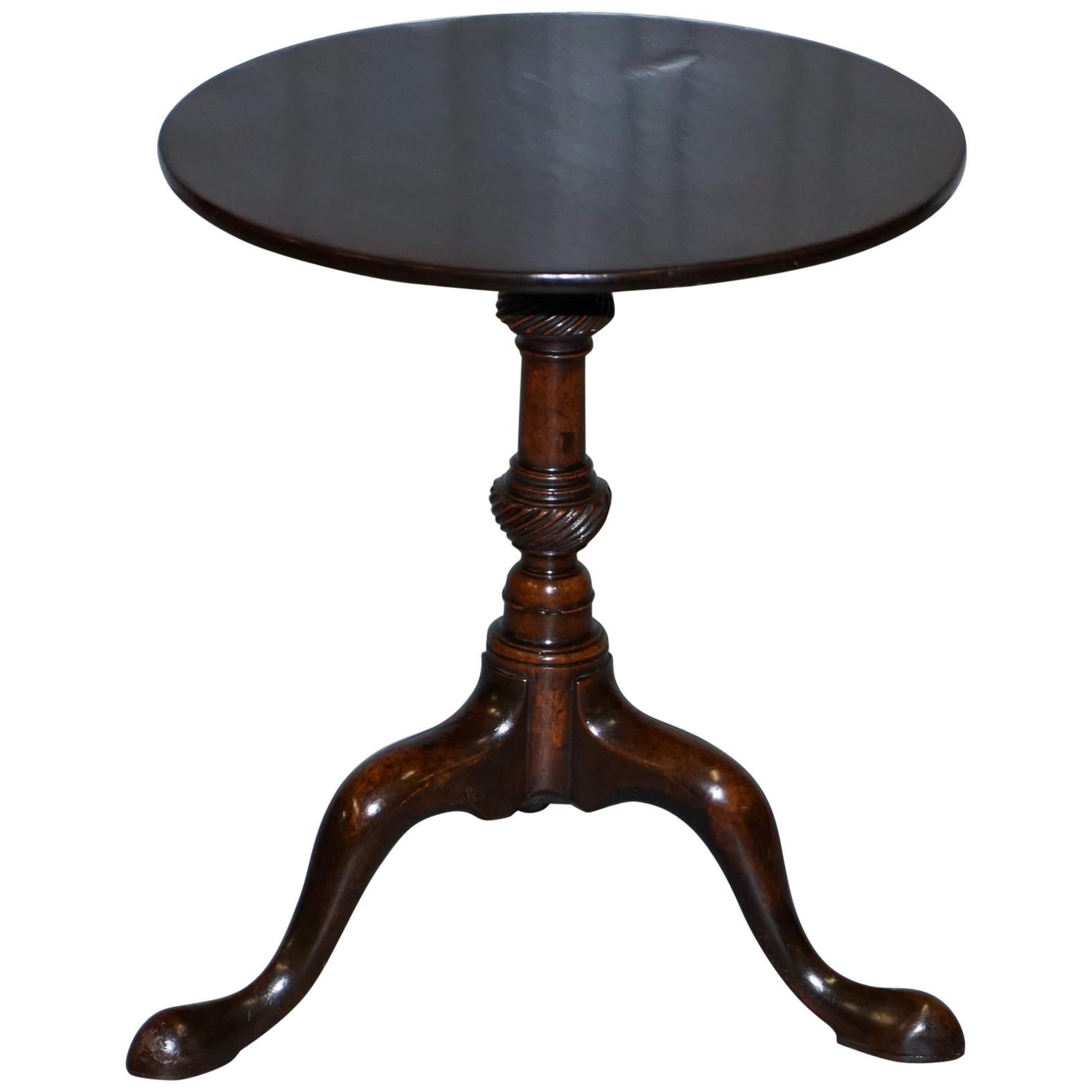 Stunning Late Georgian / Early Victorian Hardwood  Tripod Table 