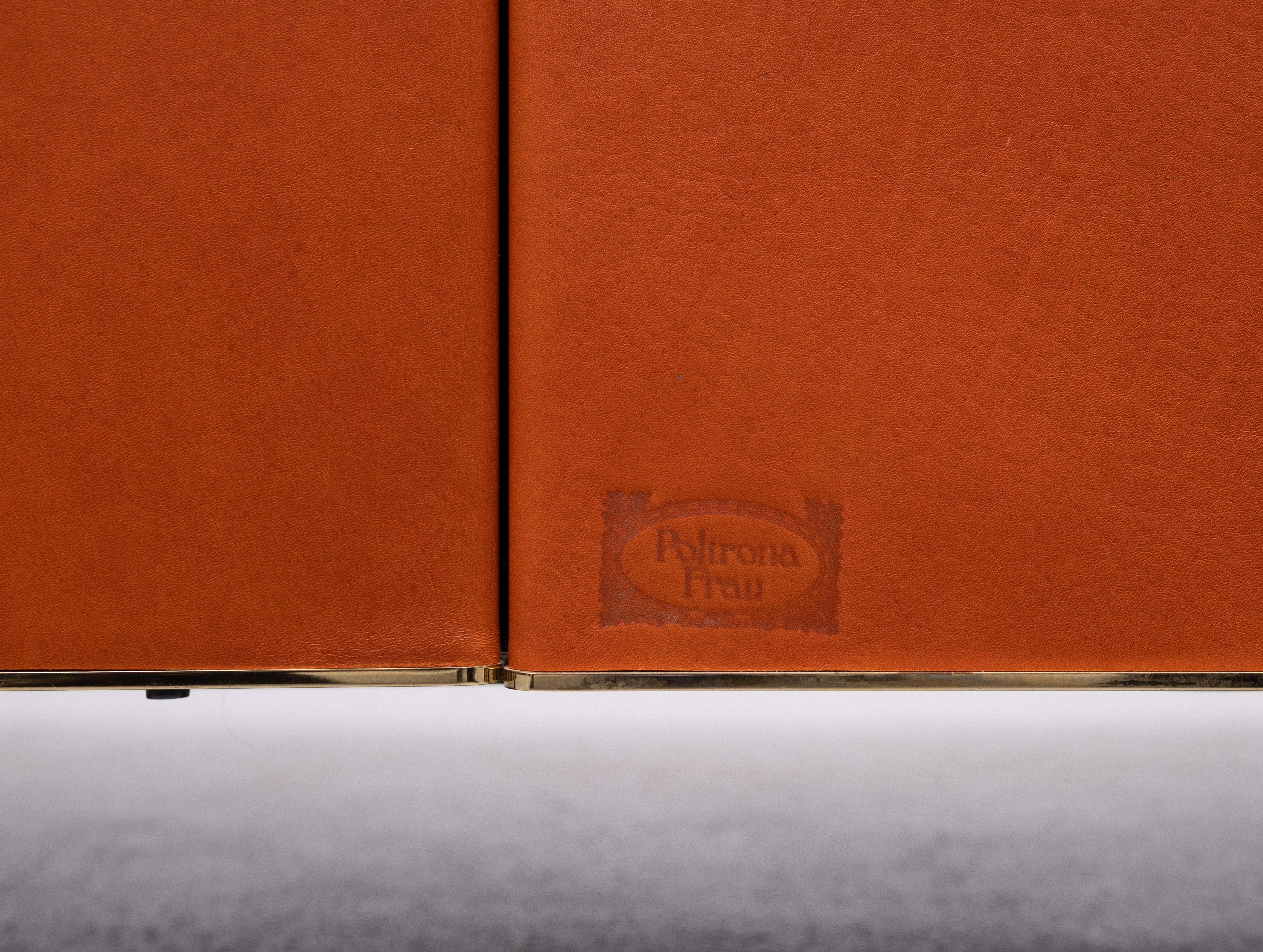 Superbe canapé 2,5 places en cuir designé par Pierluigi Cerri pour Poltrona Frau en vente 4