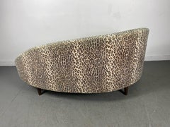 Stunning Leopard Oval Chaise Lounge by Adrian Pearsall / Craft Associates