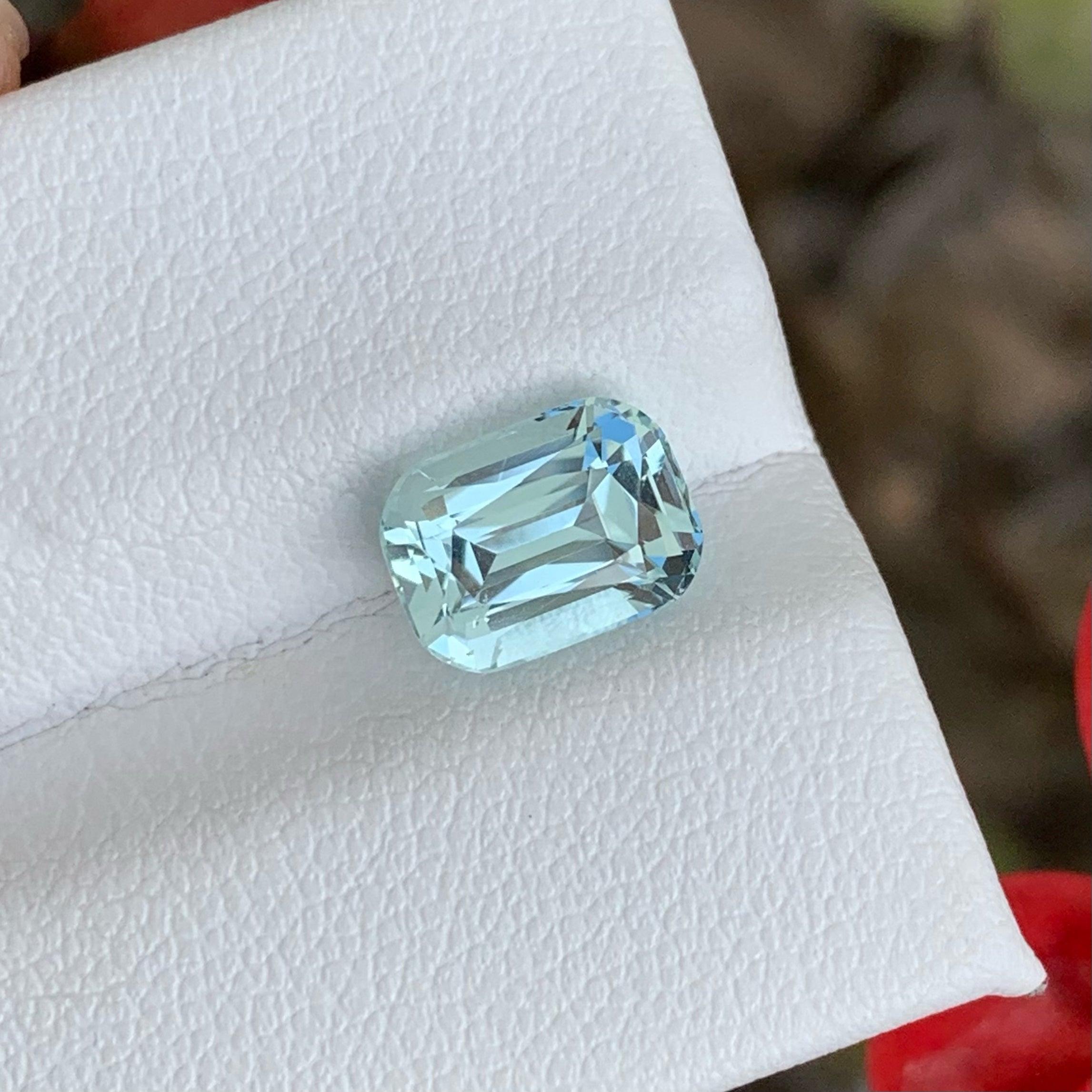 Stunning Light Blue Loose Aquamarine Gem, available for sale at wholesale price natural high quality 2.05 Carats Eye Clean Clarity Loose Aquamarine from Pakistan.

Product Information:
GEMSTONE NAME: Stunning Light Blue Loose Aquamarine