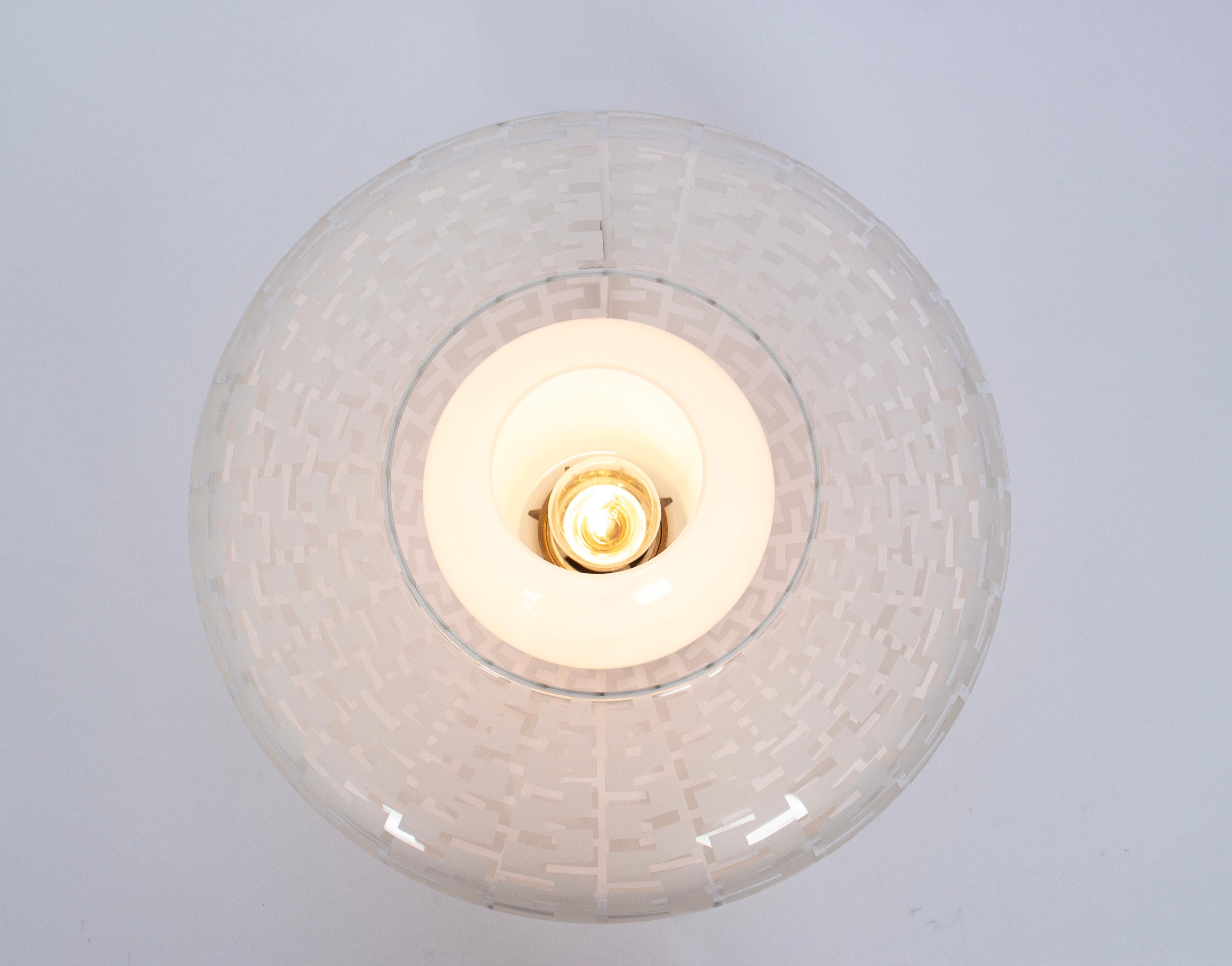 Stunning Light Fixture Designed by Wagenfeld Peill & Putzler, Germany, 50s For Sale 2