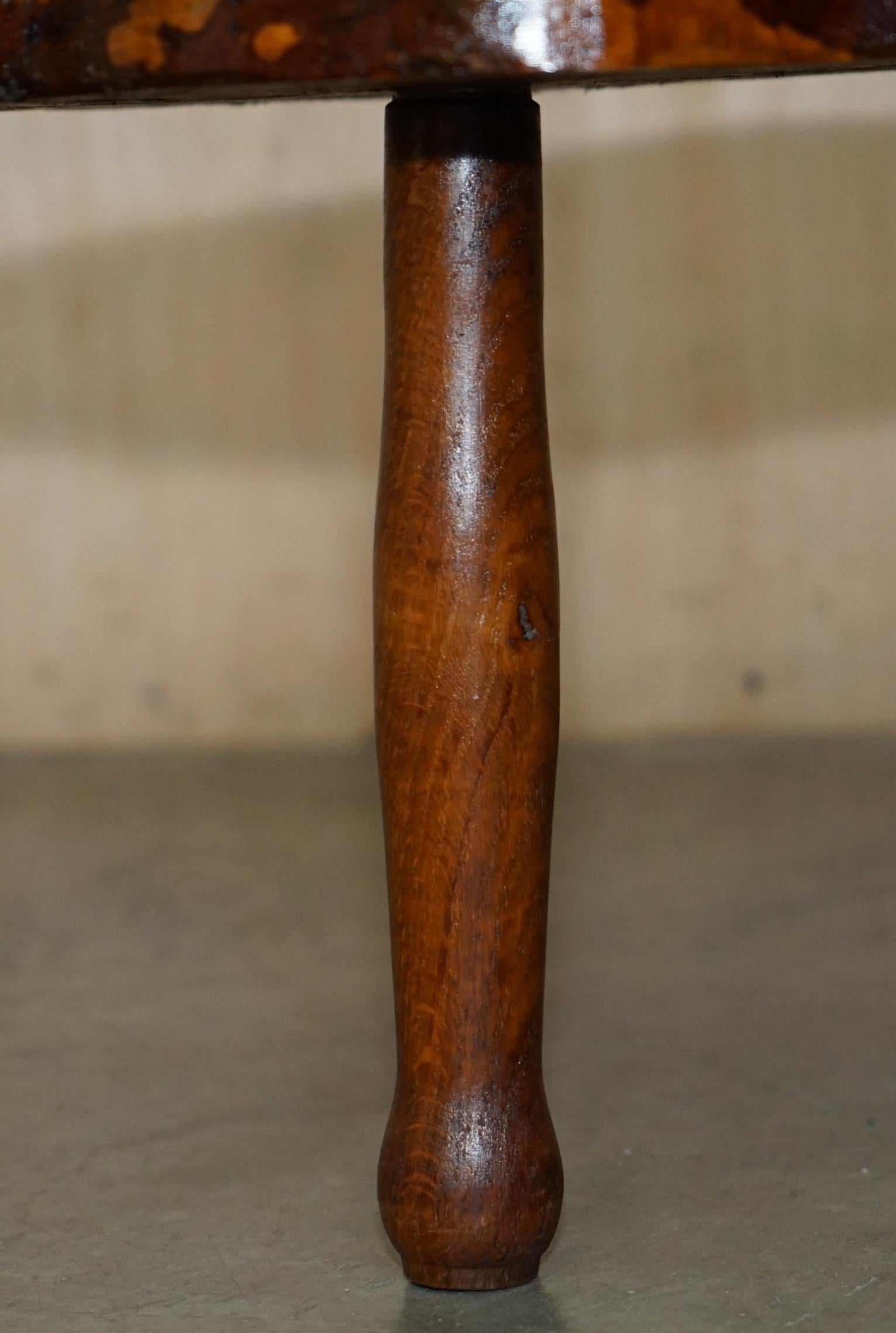 STUNNiNG LIVE EDGE SLAB COFFEE OR COCKTAIL TABLE IN BURR PIPPY OAK For Sale 5