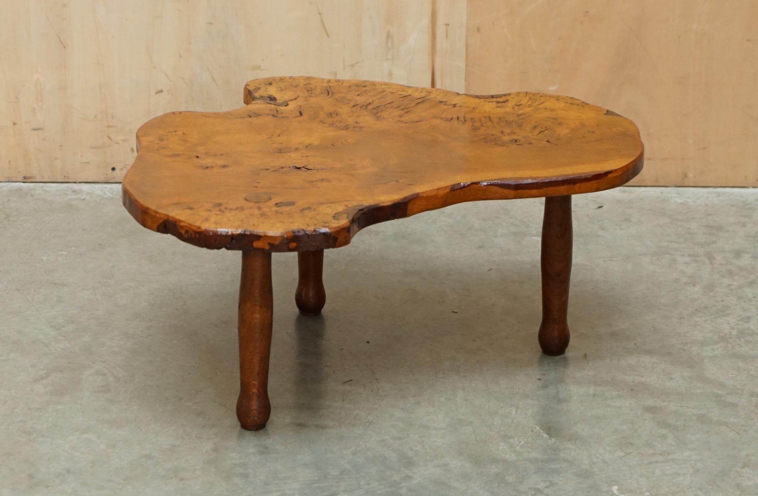 Royal House Antiques

Royal House Antiques is delighted to offer for sale this super decorative live edge slab coffee table in burr pippy oak 

Please note the delivery fee listed is just a guide, it covers within the M25 only for the UK and local