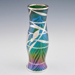 Stunning Loetz Titania Silver Overlay Vase c1905