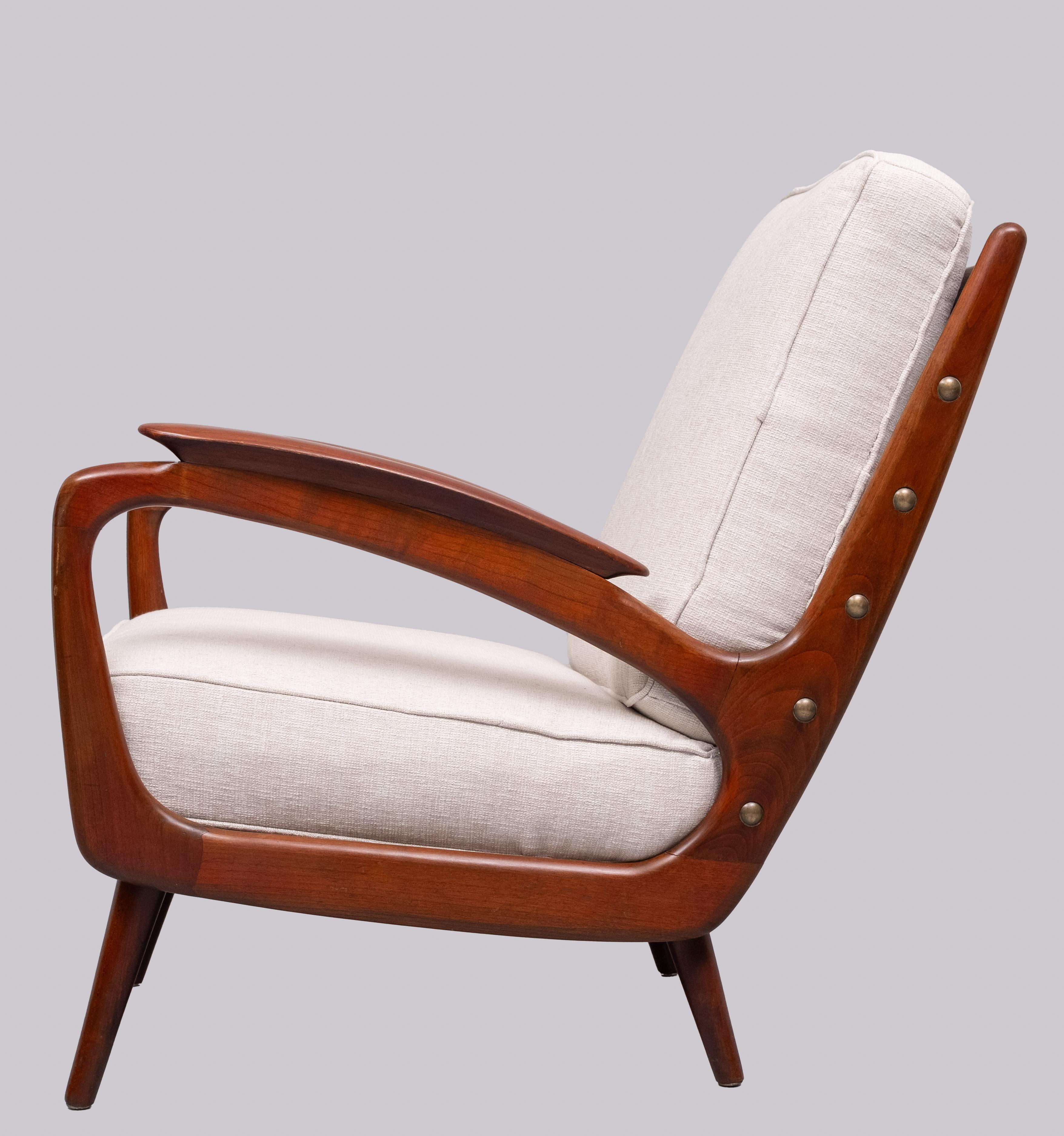 Mid-Century Modern Stunning Lounge Chair  by  De Ster Gelderland  1950s  Holland
