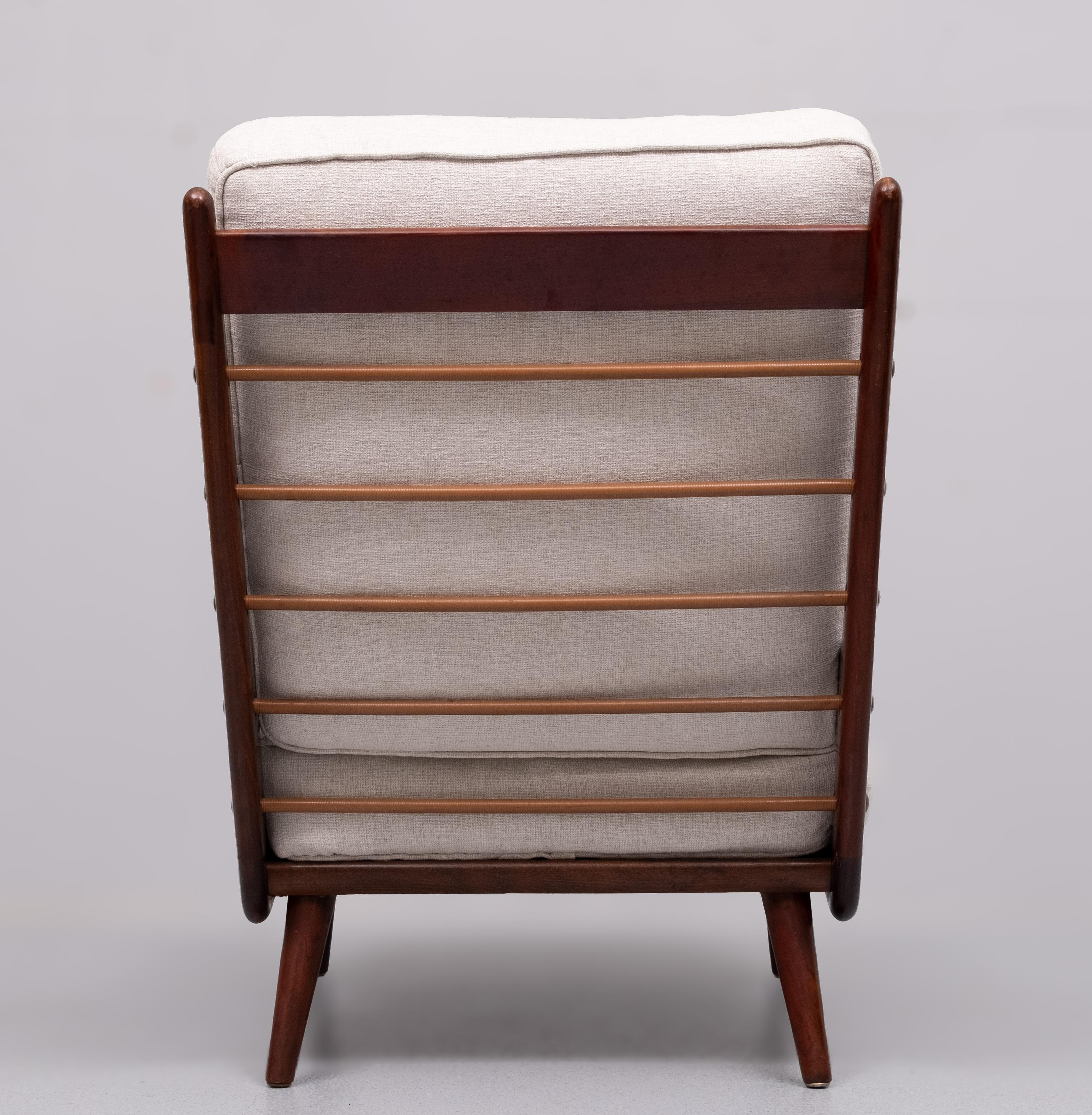 Teak Stunning Lounge Chair  by  De Ster Gelderland  1950s  Holland