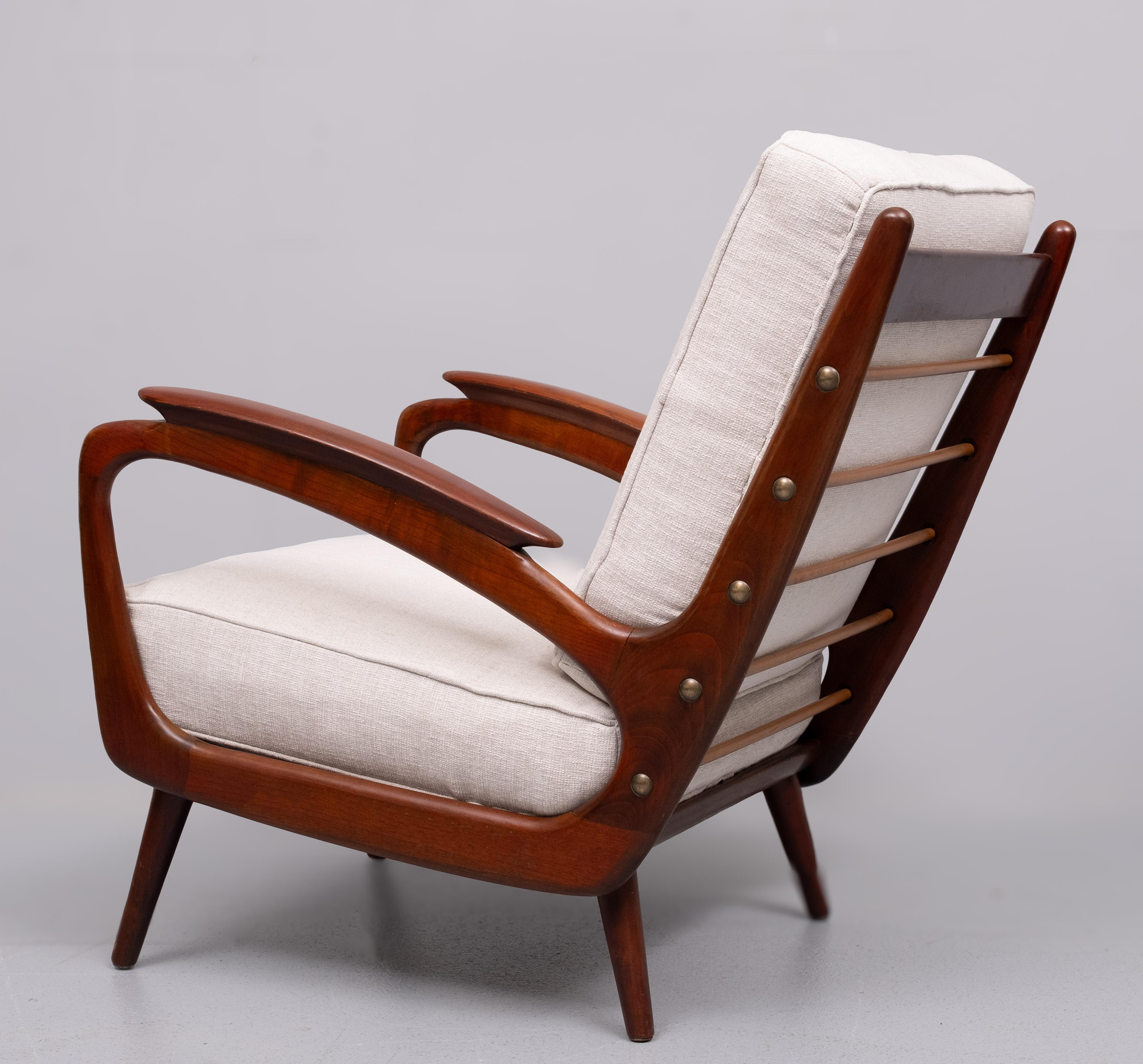 Stunning Lounge Chair  by  De Ster Gelderland  1950s  Holland 2