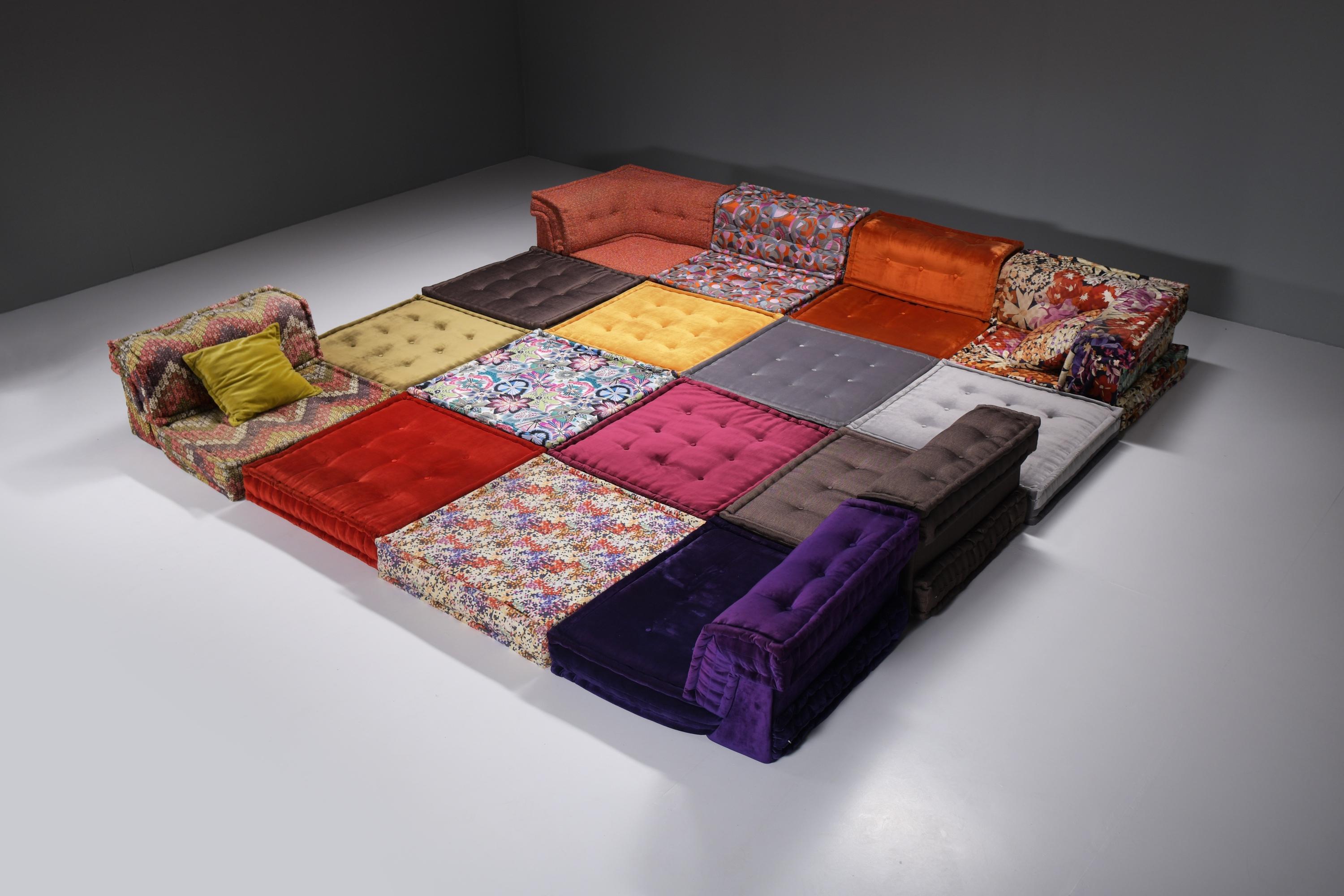 Superbe ensemble modulaire Mah Jong « Missoni » de Hans Hopfer pour Roche Bobois France 8