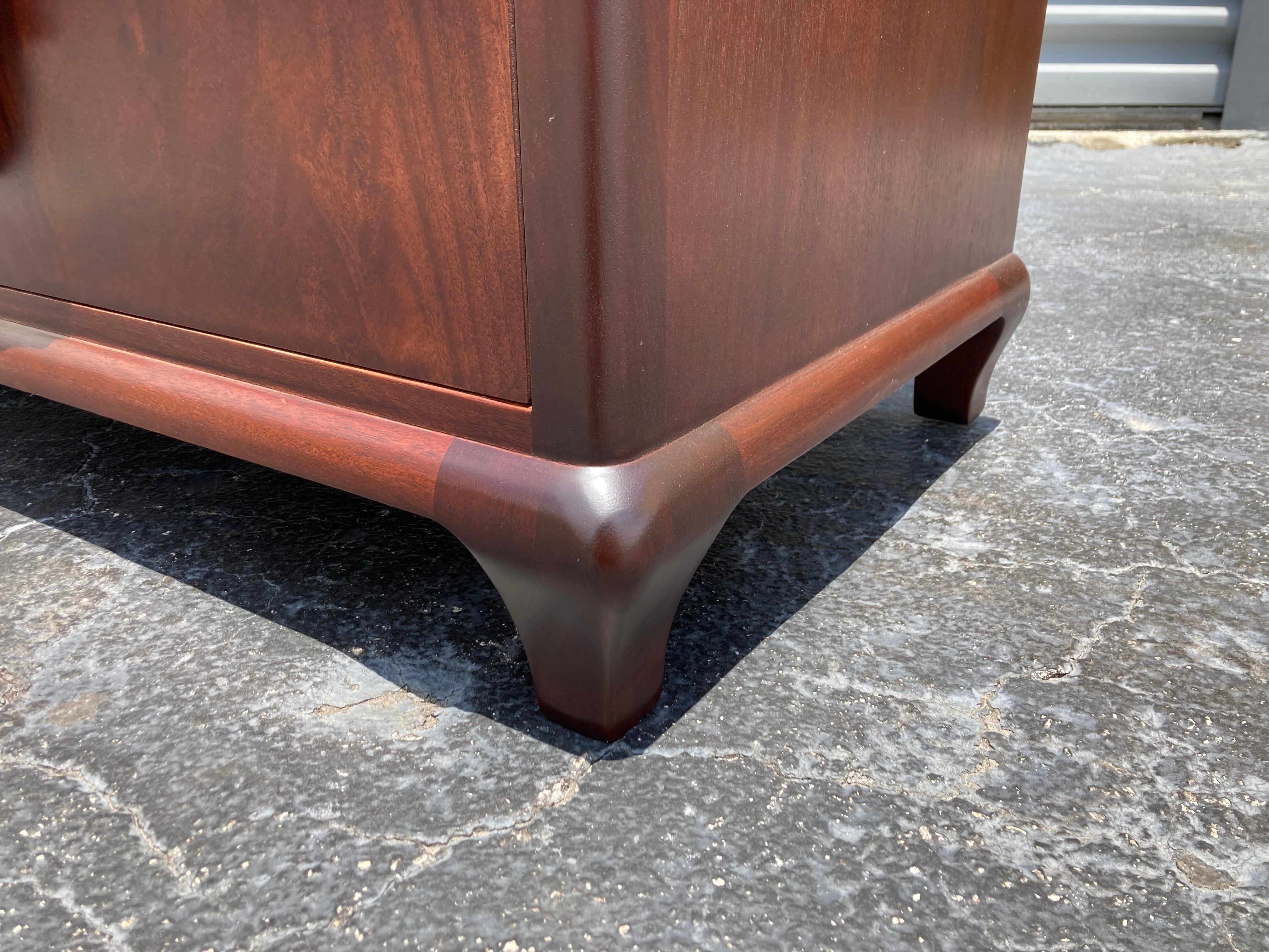 American Stunning Mahogany Dresser by Johnson Furniture, 1950’s, USA For Sale