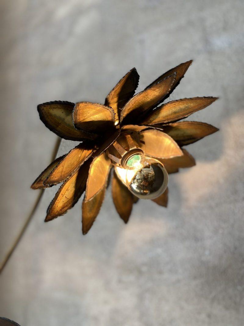 Brass Stunning Maison Jansen Floral Floor or Table Lamp
