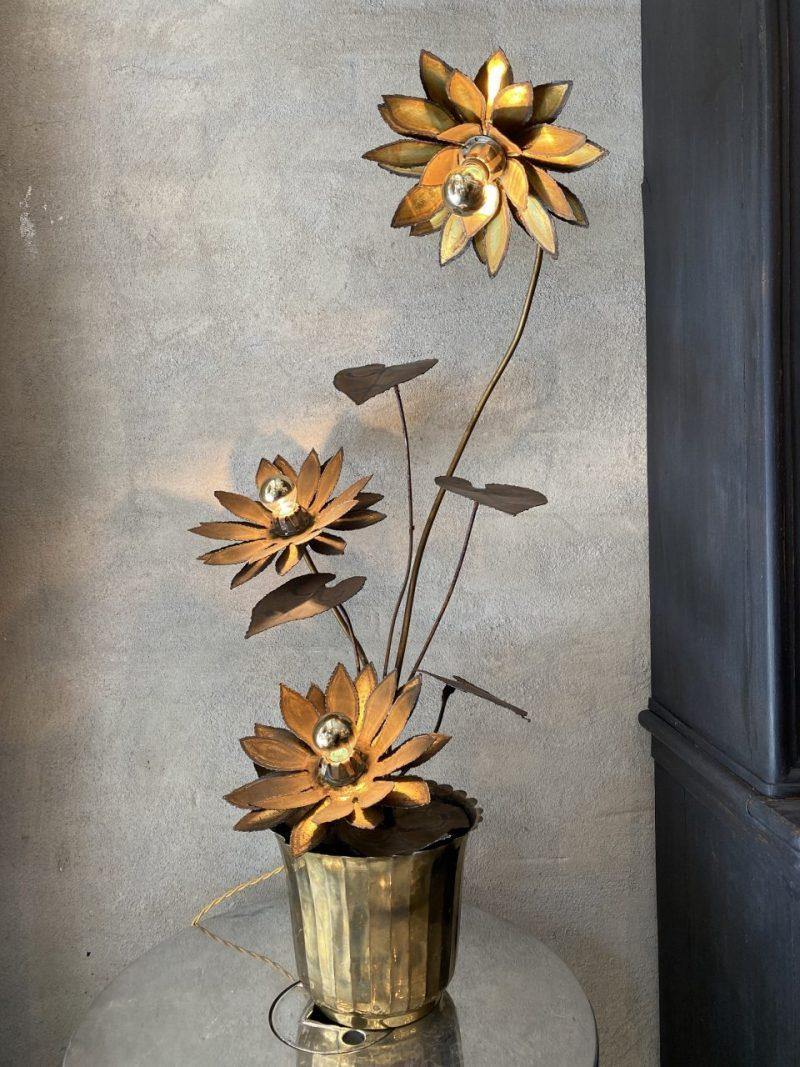 Stunning Maison Jansen Floral Floor or Table Lamp 1
