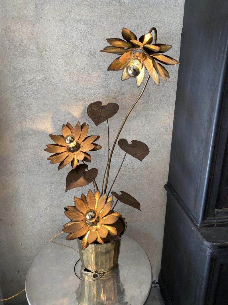 Stunning Maison Jansen Floral Floor or Table Lamp 2