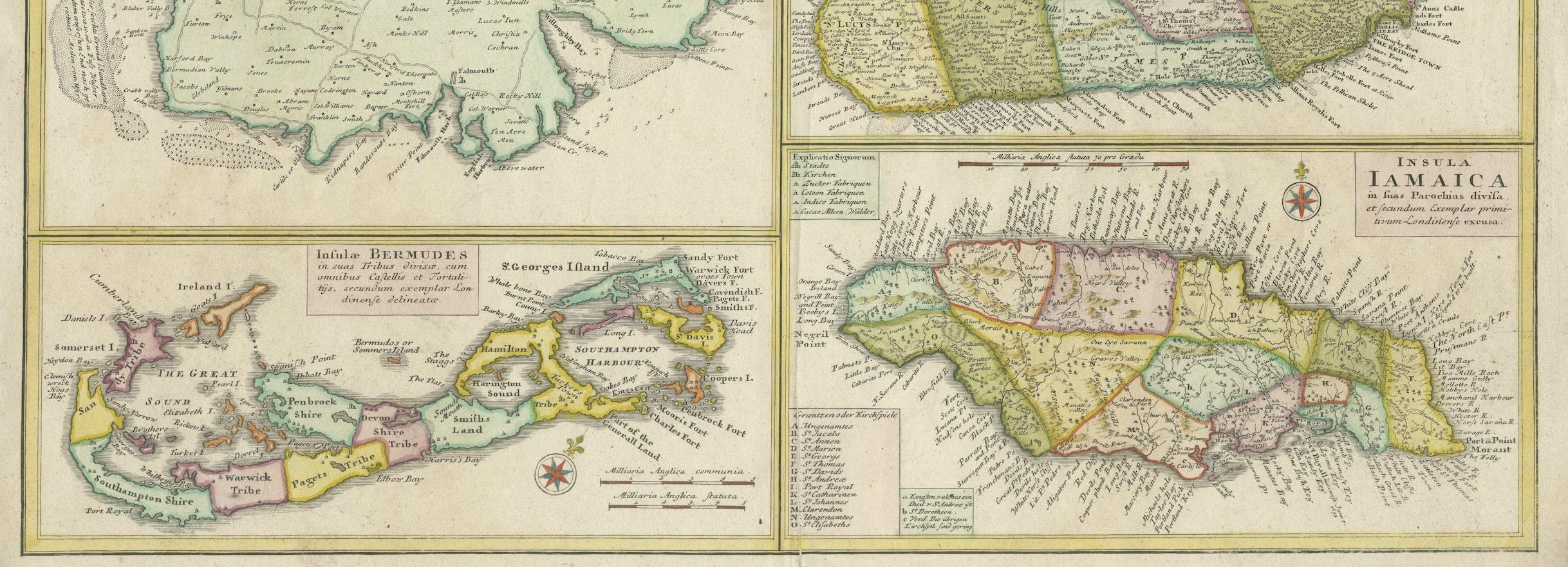 barbados map caribbean