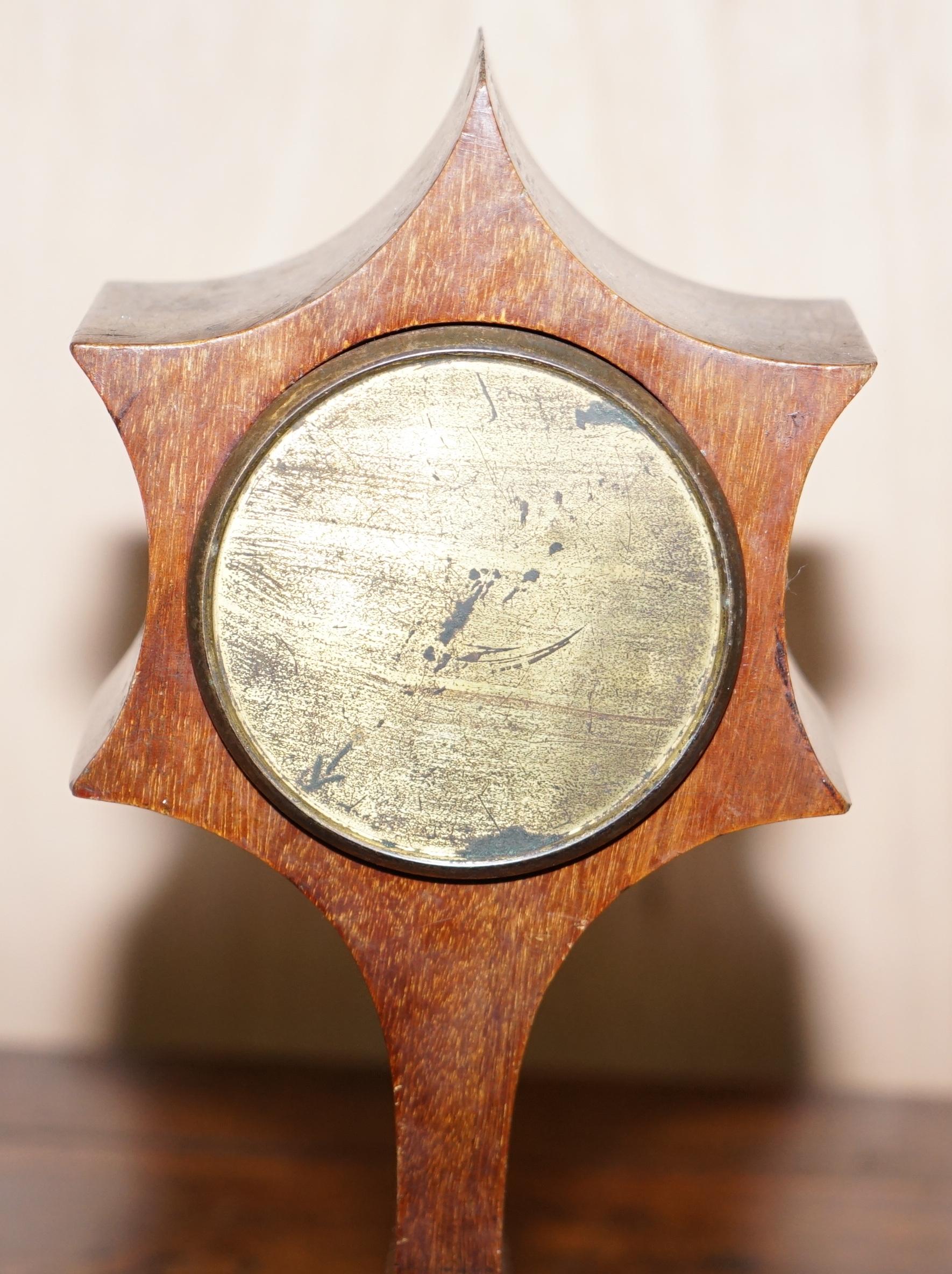 Stunning Maple & Co Paris Art Nouveau Hardwood Marquetry Inlaid Mantle Clock For Sale 6