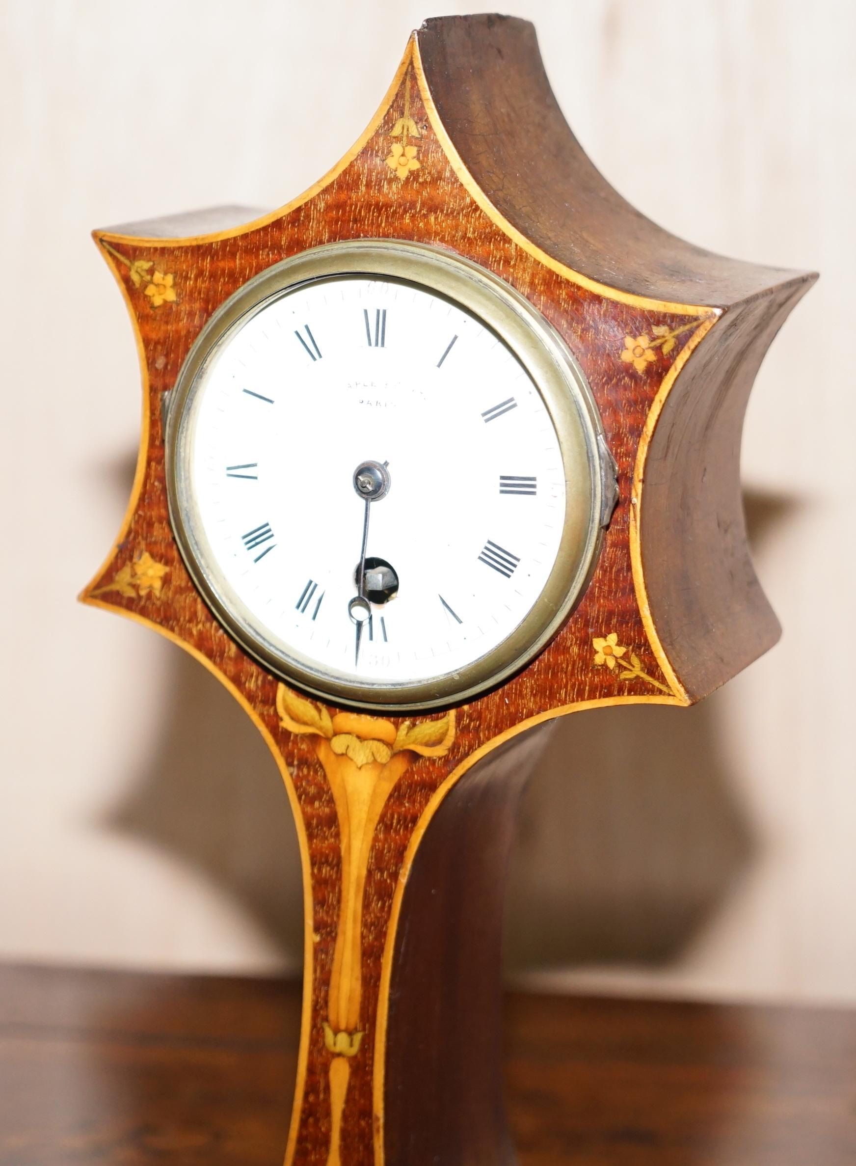 art nouveau mantel clock