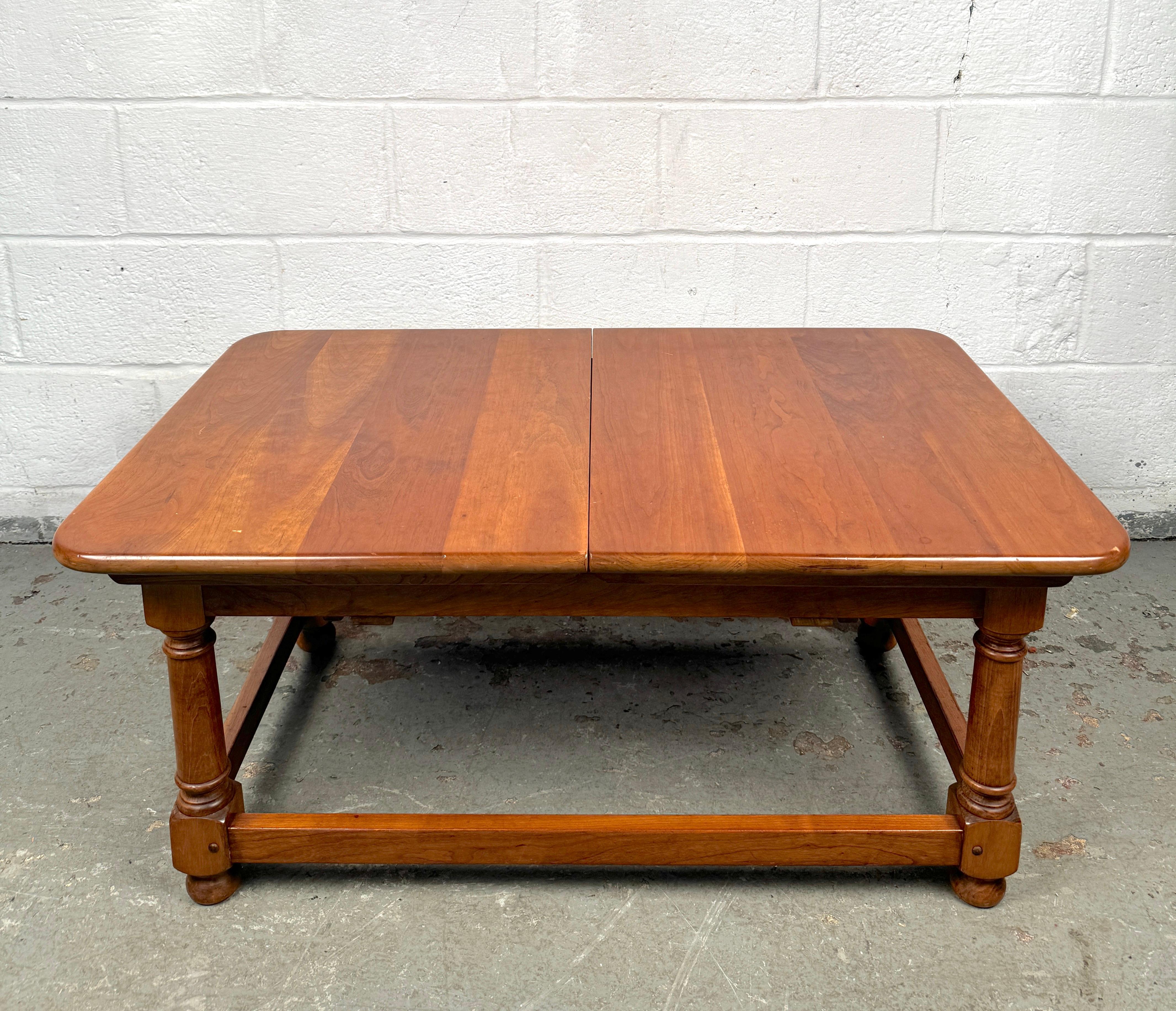 Elevate your living space with a rare and functional beauty. AStickley coffee tray table crafted from solid maple and originating from Stickley’s esteemed “Cherry Valley” Via 1950s.

Please confirm location with seller (NY or NJ)
