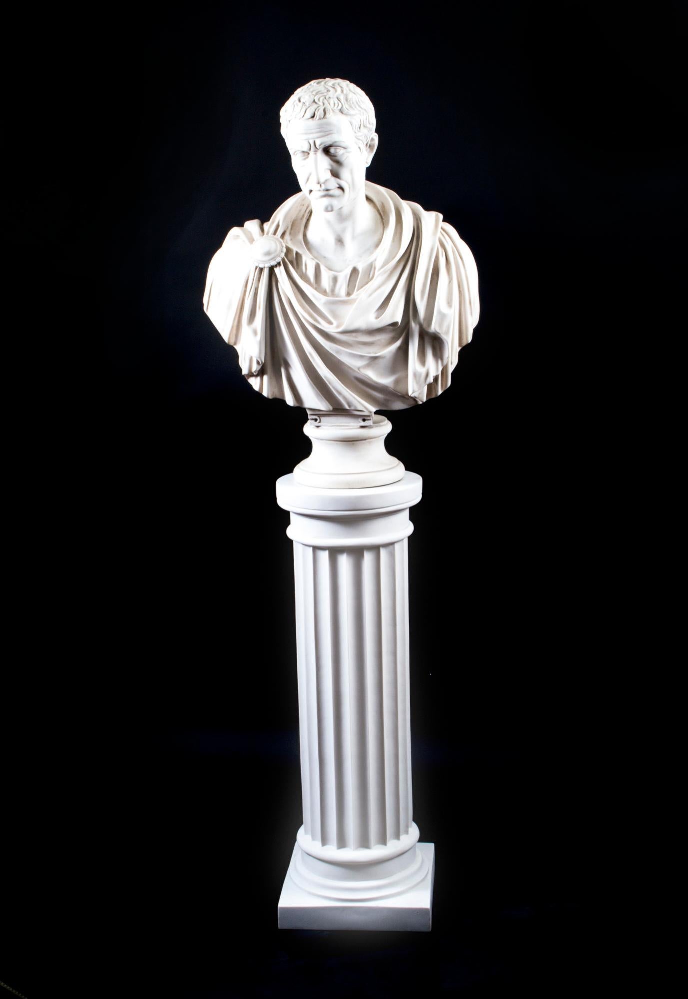 Stunning Marble Bust Marcus Junius Brutus 1