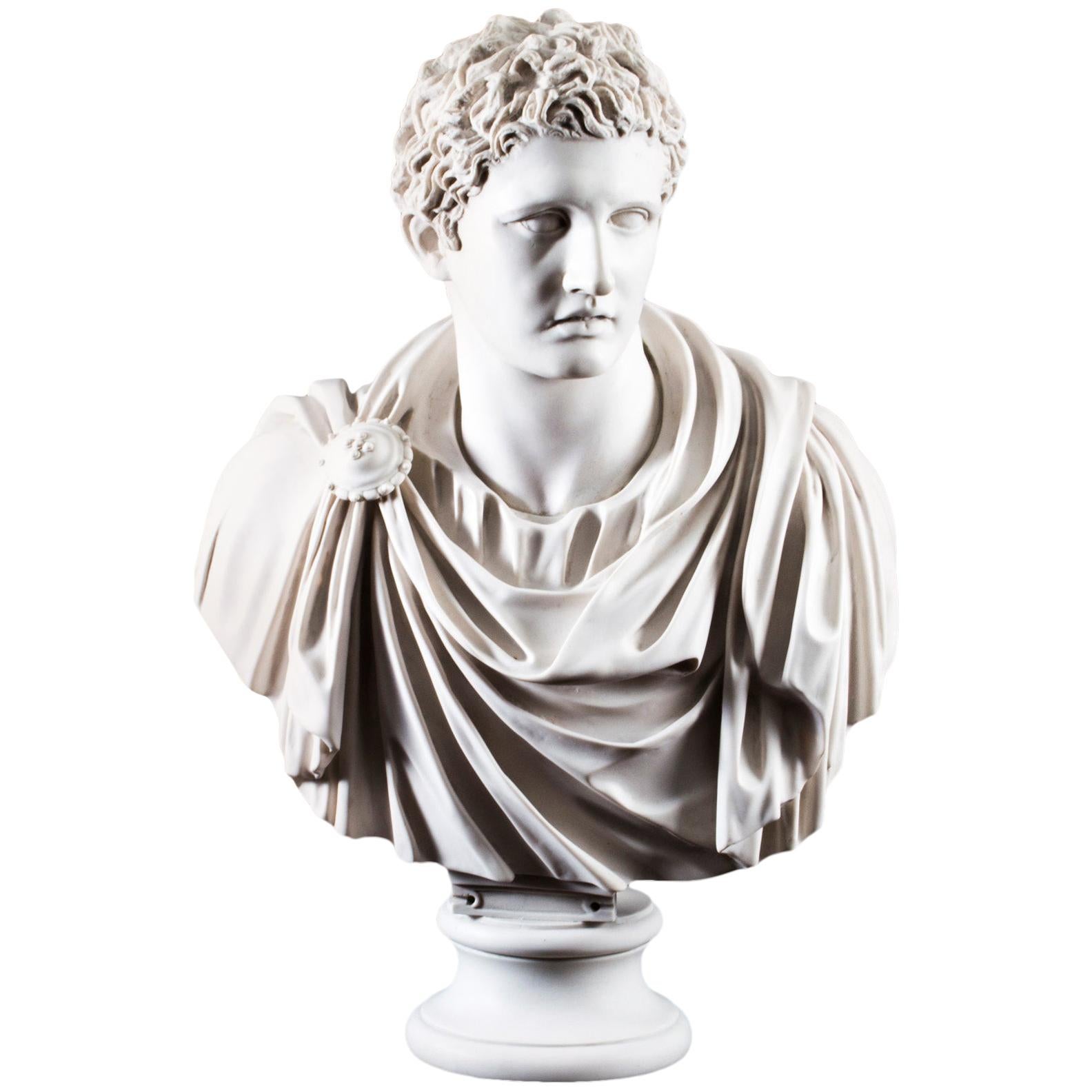 Stunning Marble Bust Roman Emperor General Marc Anthony