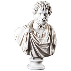 septimius severus bust Stunning Marble Bust Roman Emperor Septimius Severus