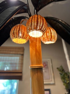 Superbe lampadaire inspiré du crayon en forme de palmier et de roseau de Mario Torres Lopez