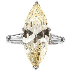 5.58 Carat Marquise cut Diamond Ring