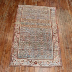 Stunning Masculine Accent Size Persian Bidjar Rug, 20th Century