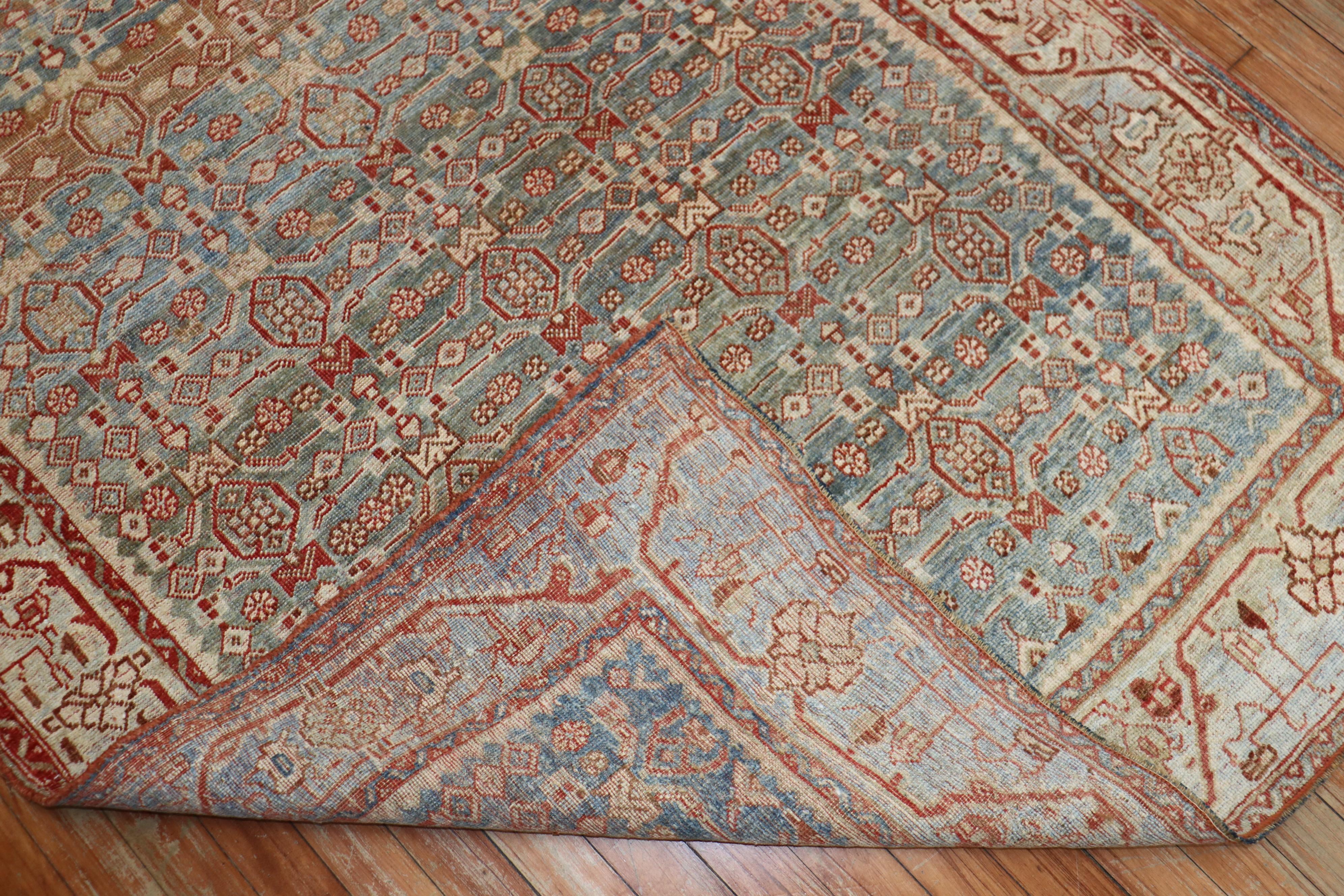 Stunning Masculine Accent Size Persian Bidjar Rug, 20th Century 2