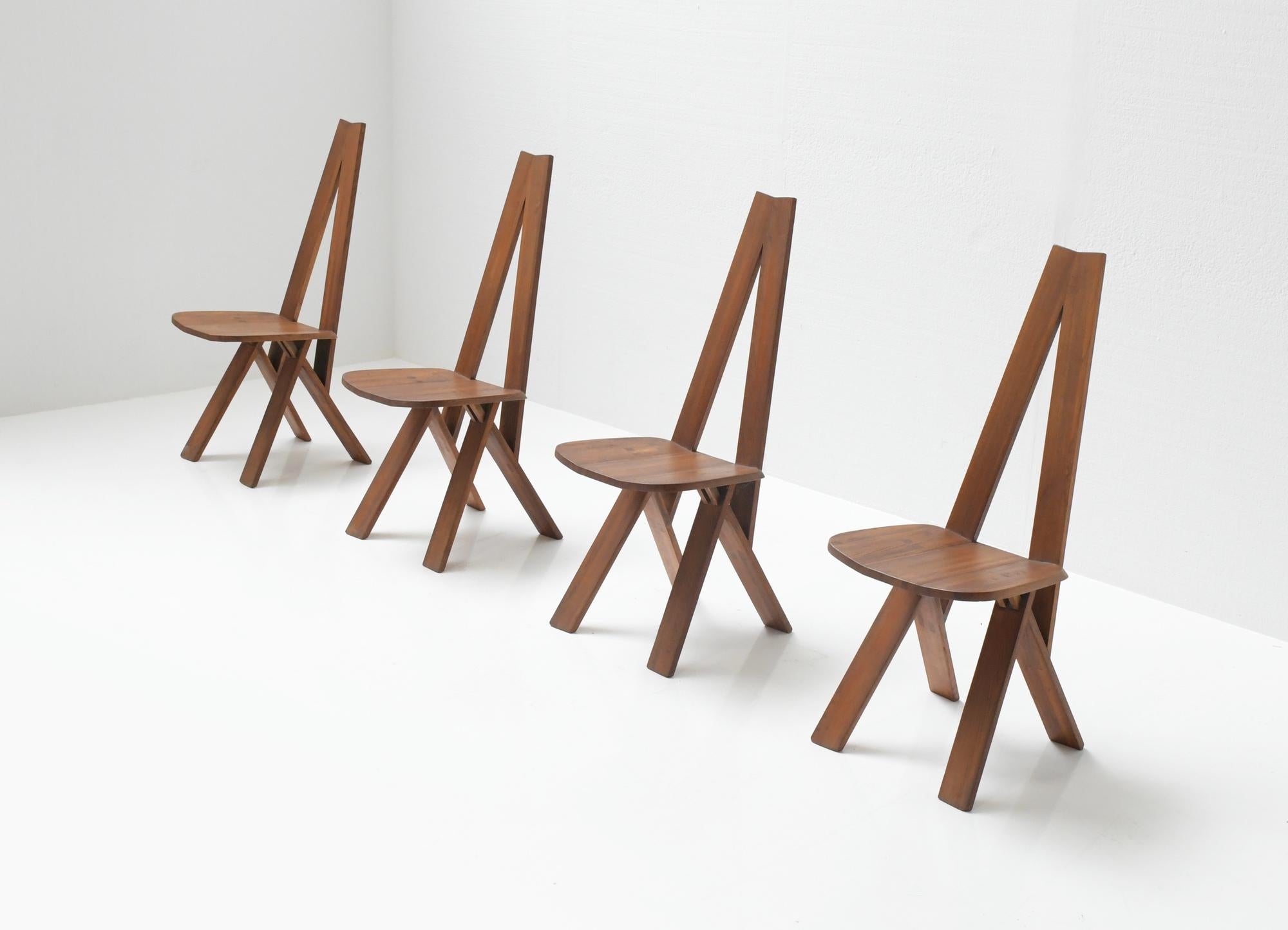 Superbe ensemble estampillé et assorti T21 S45 S38 R08, Pierre Chapo, France, 1969 9