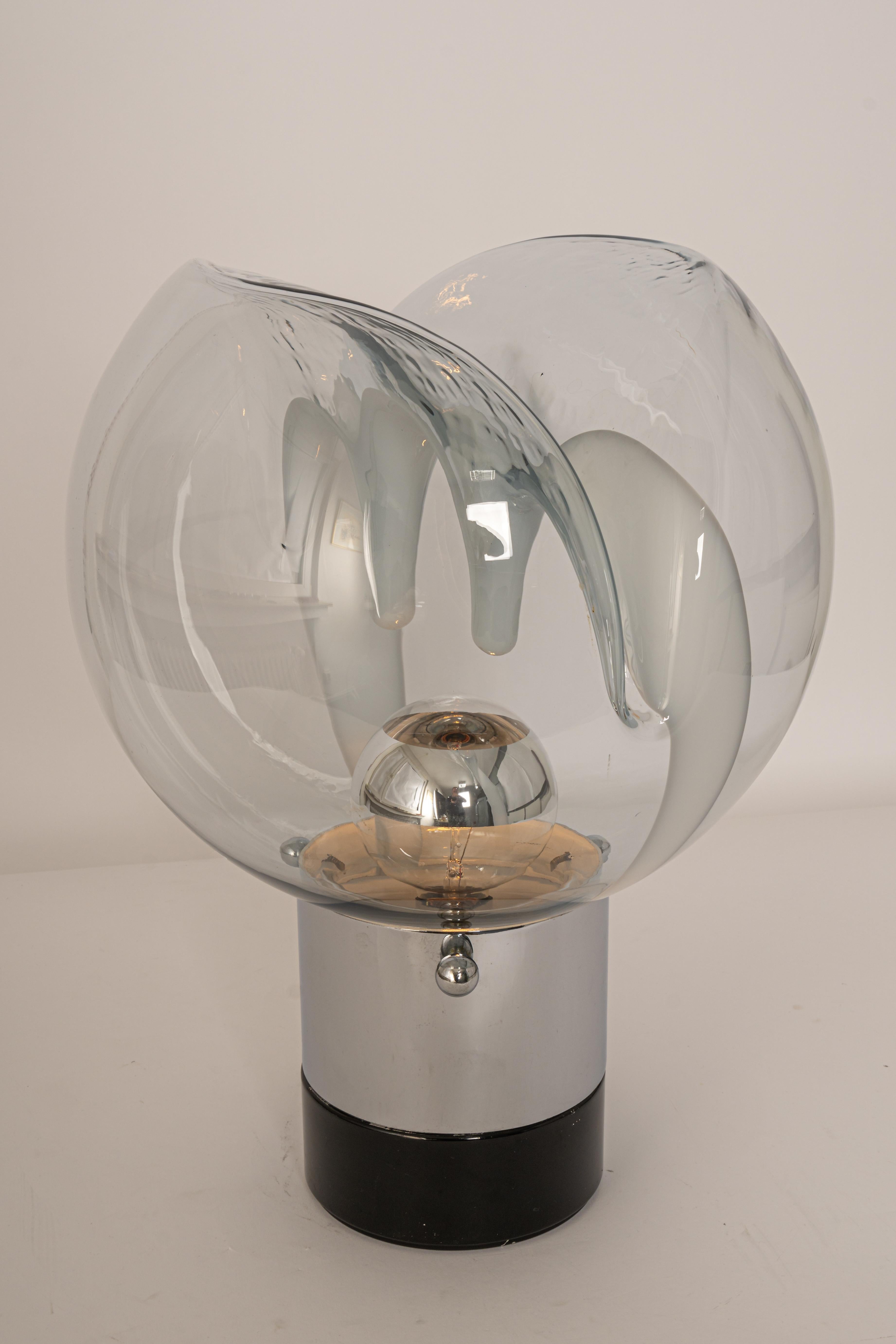 Stunning Membrane Table Lamp by Toni Zuccheri for Venini, Italy, 1970s 3