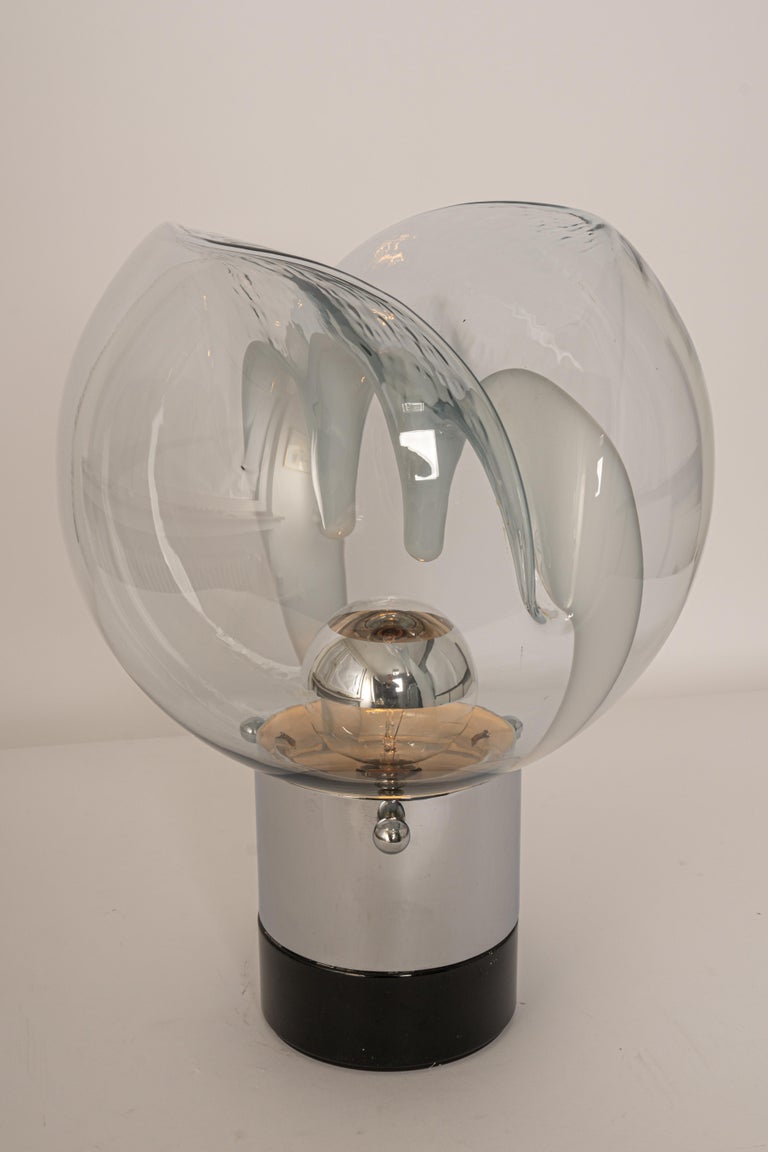 Stunning Membrane Table Lamp by Toni Zuccheri for Venini, Italy, 1970s For Sale 3
