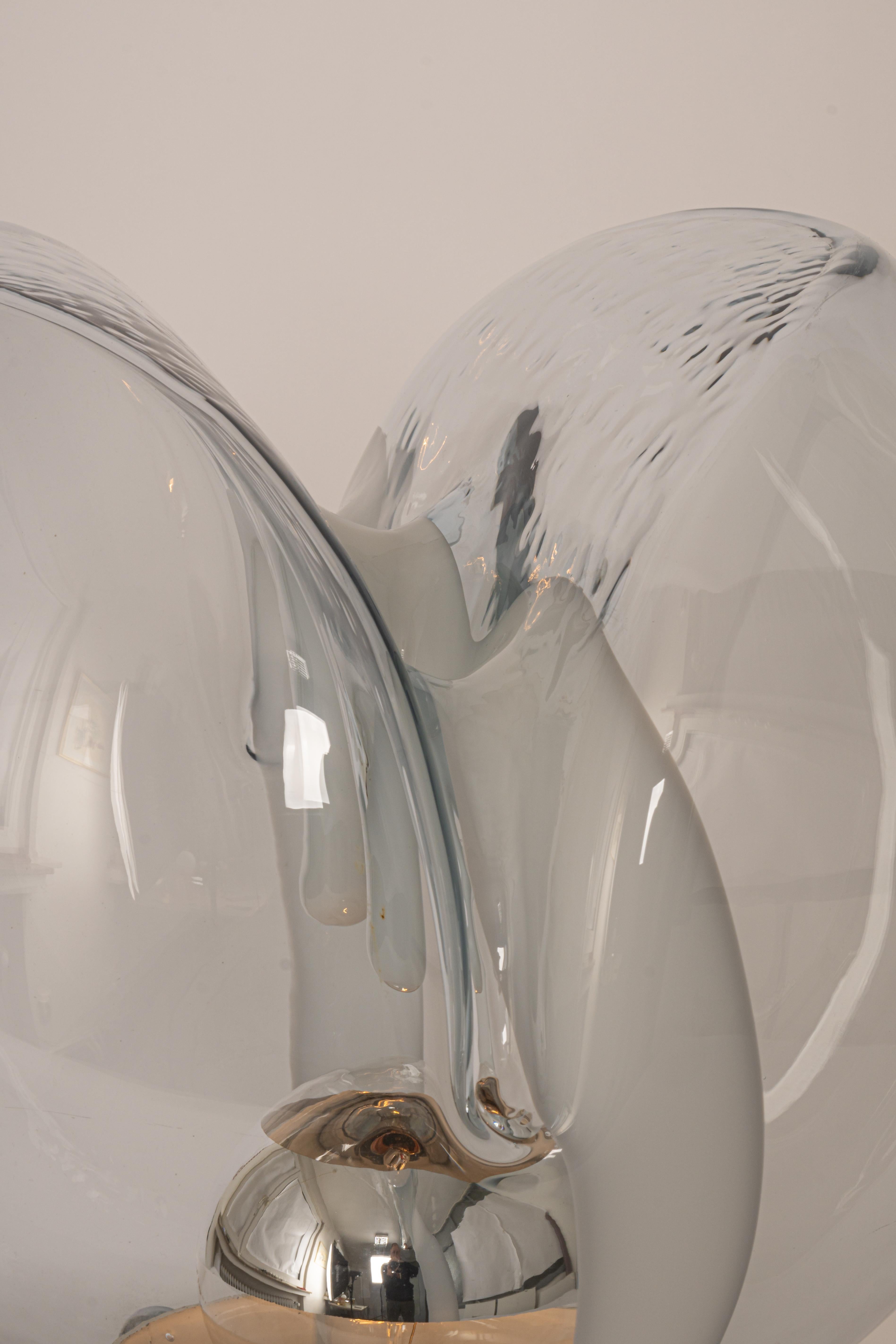 Stunning Membrane Table Lamp by Toni Zuccheri for Venini, Italy, 1970s 4