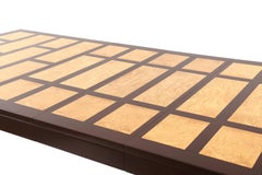 Michael Taylor for Baker Large Dining Table in Maple & Burl