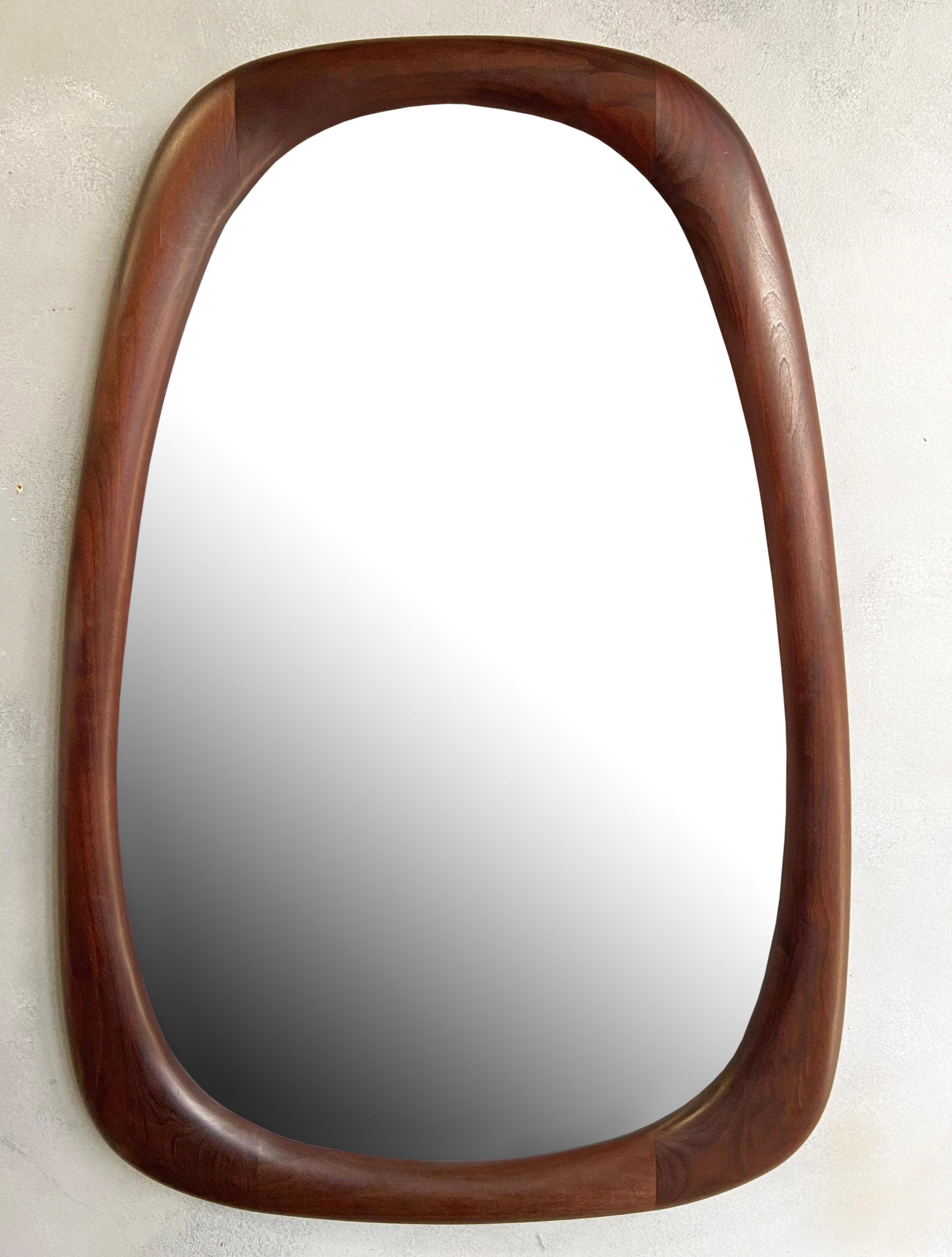 Mid-Century Modern Stunning Mid-Century American Modern Craft Mirror by Dean Santner For Sale