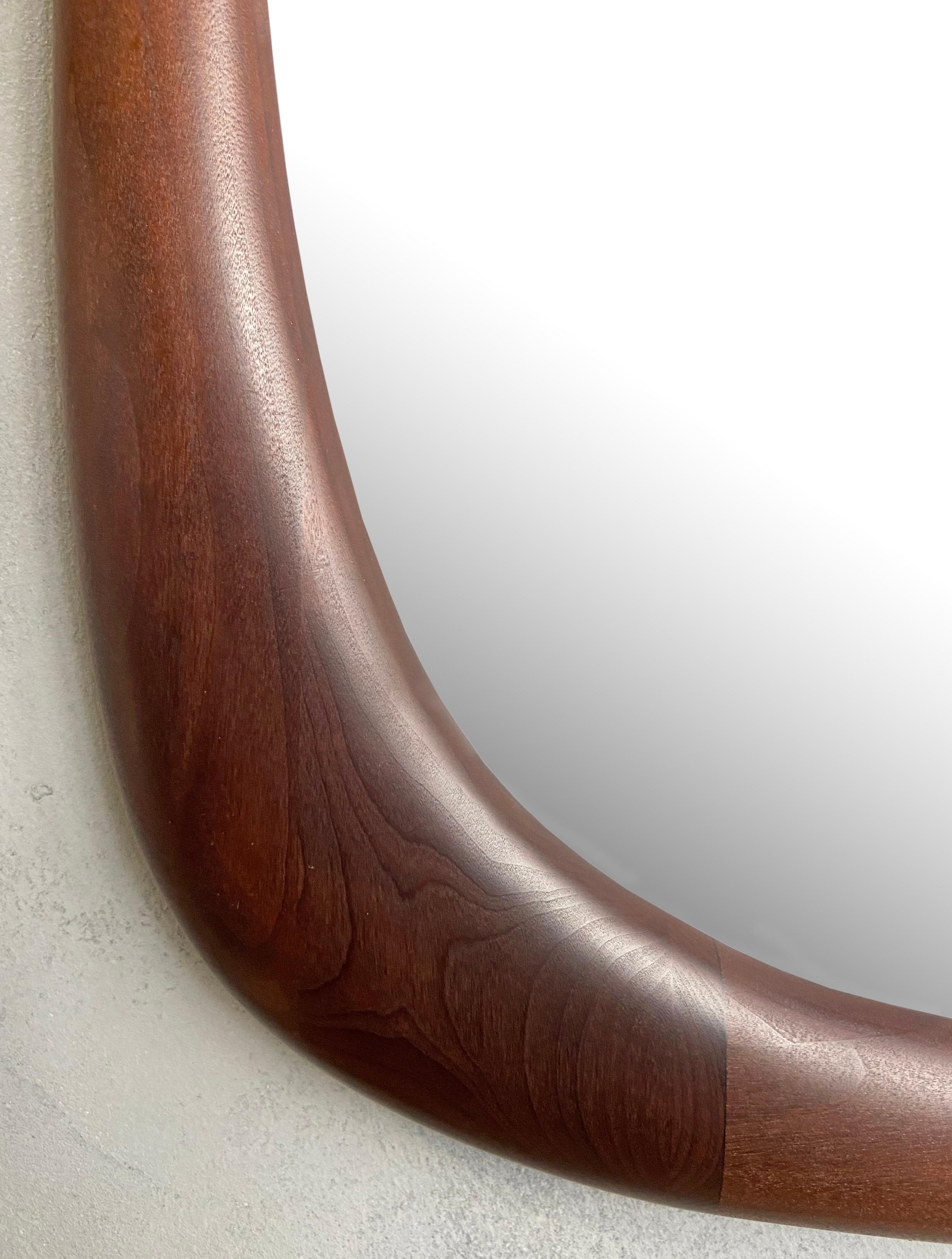 20th Century Stunning Mid-Century American Modern Craft Mirror by Dean Santner For Sale