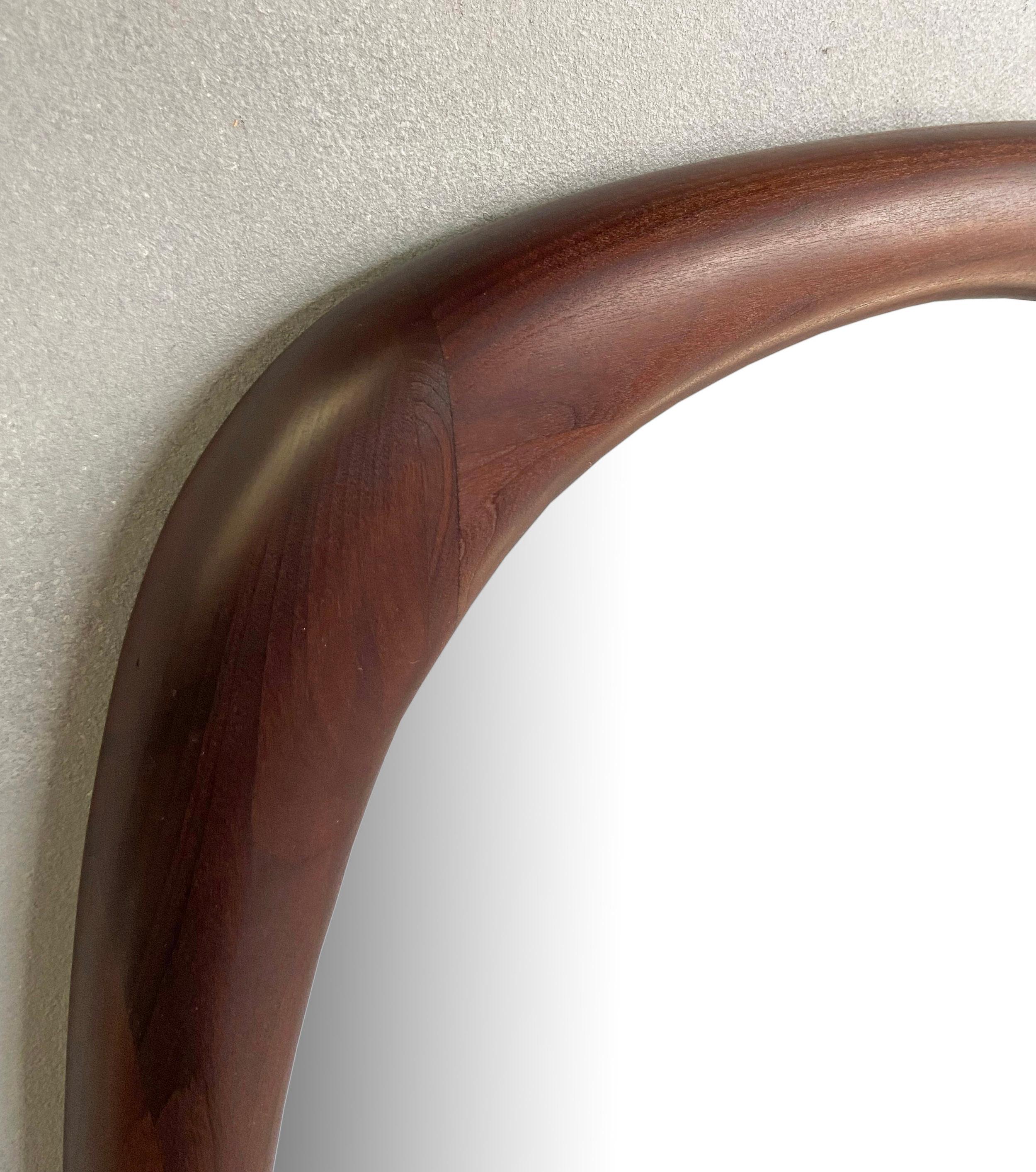 Stunning Mid-Century American Modern Craft Mirror by Dean Santner For Sale 3
