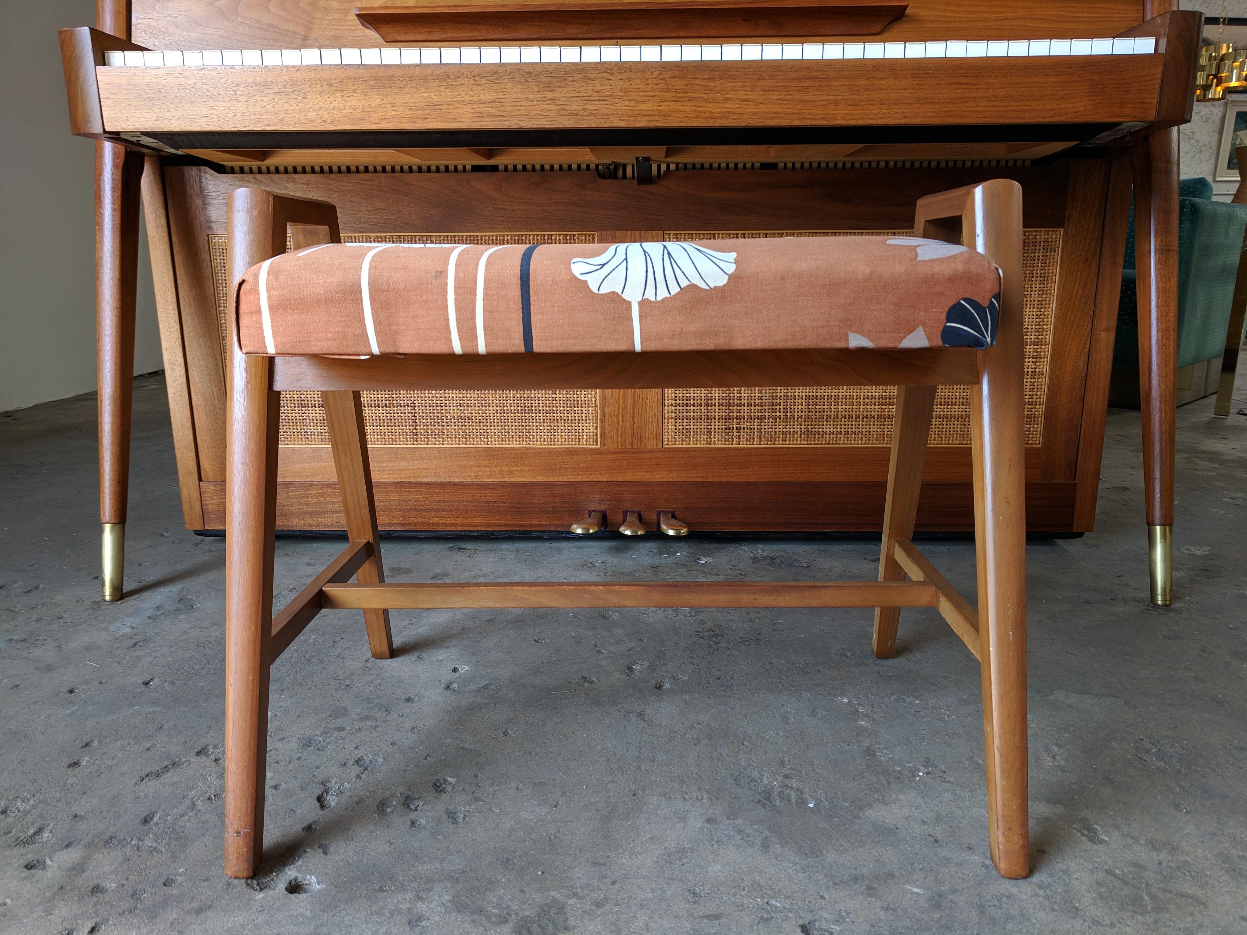 Stunning Midcentury Baldwin Acrosonic Spinet Piano with Matching Bench 5