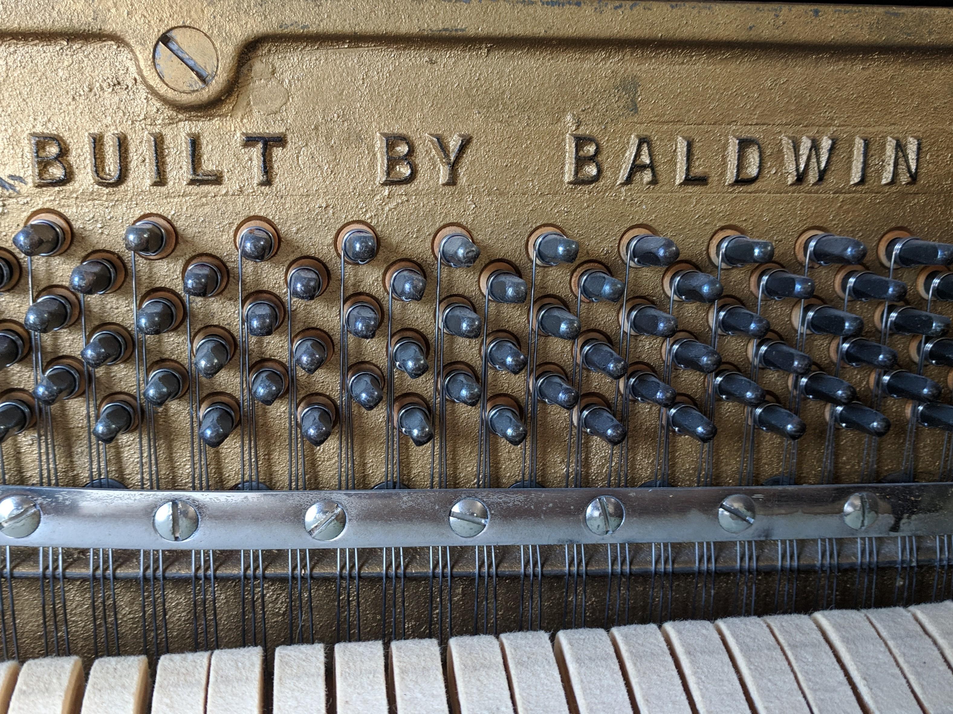Mid-Century Modern Stunning Midcentury Baldwin Acrosonic Spinet Piano with Matching Bench