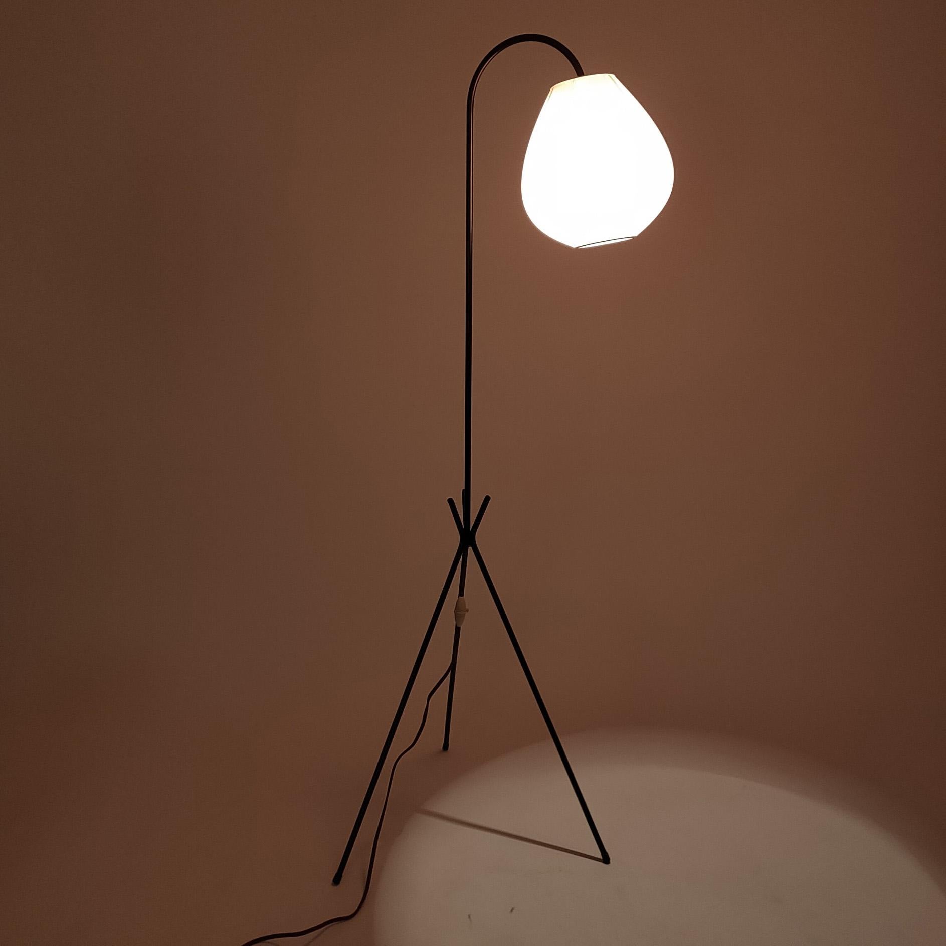 Atemberaubende Stehlampe von Jean Rispal aus der Mitte des Jahrhunderts, Frankreich, 1950er Jahre im Angebot 1