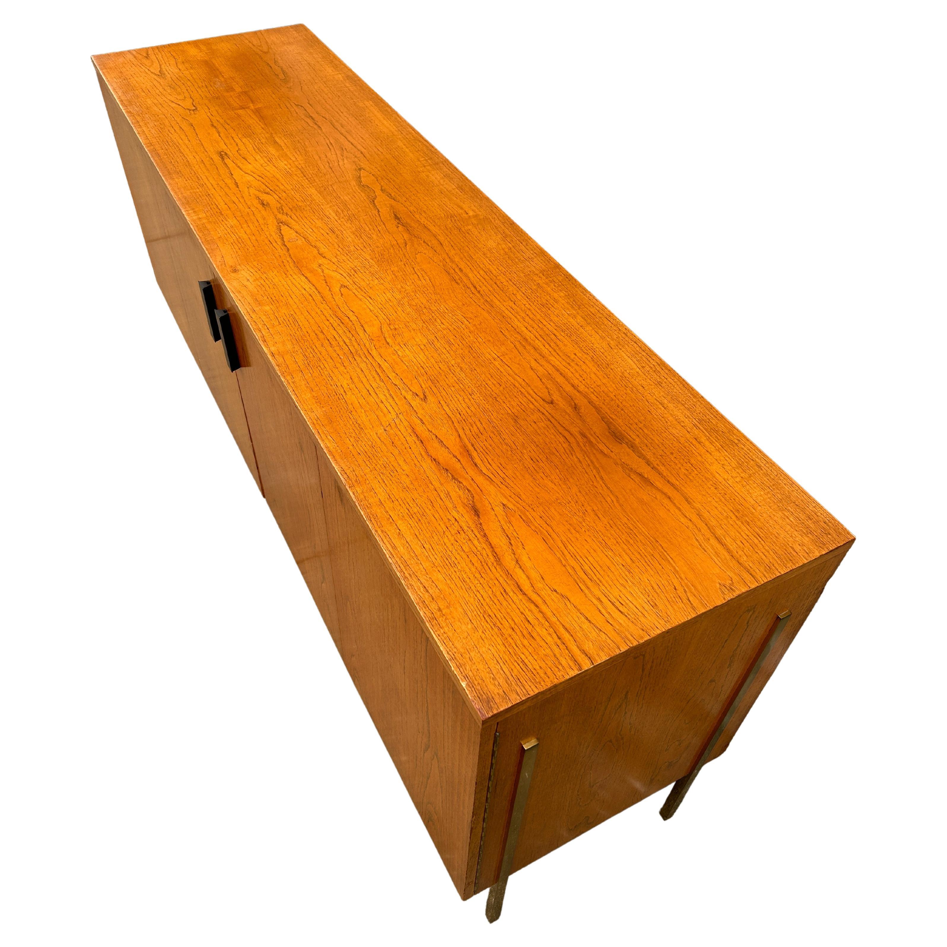 Woodwork Stunning Midcentury Harvey Probber Credenza Sideboard Audio Cabinet  For Sale