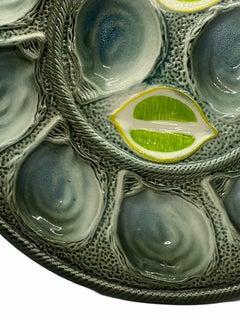 Stunning Mid-Century Modern Ceramic Oyster Server Plate, Italy