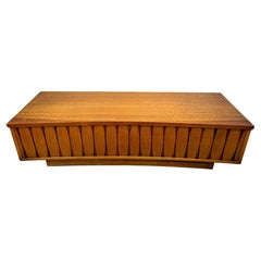 Stunning Mid-Century Modern Curved Lane Cedar Chest