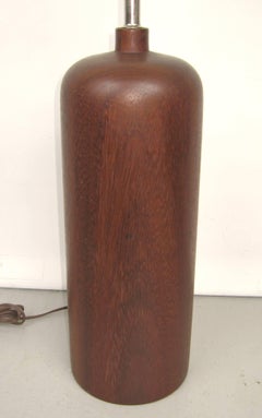 Mid-Century Modern Teak Wood Table Lamp, 1950s