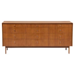Stunning Mid century modern walnut 12 drawer dresser