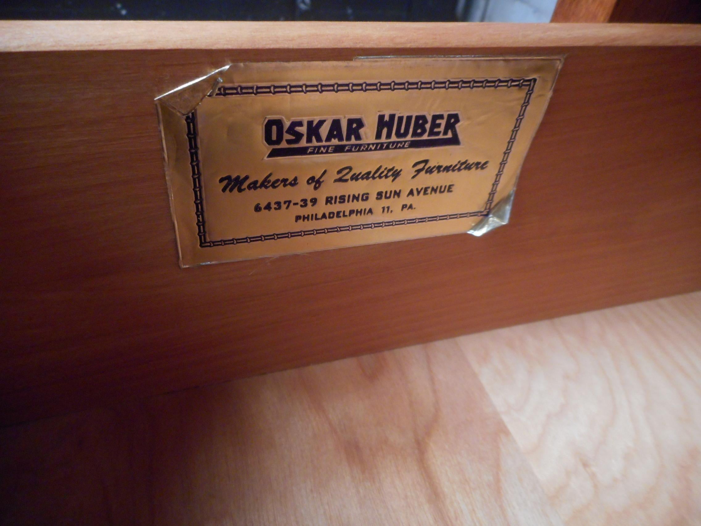 Stunning Midcentury Oak Credenza by Oskar Huber 2