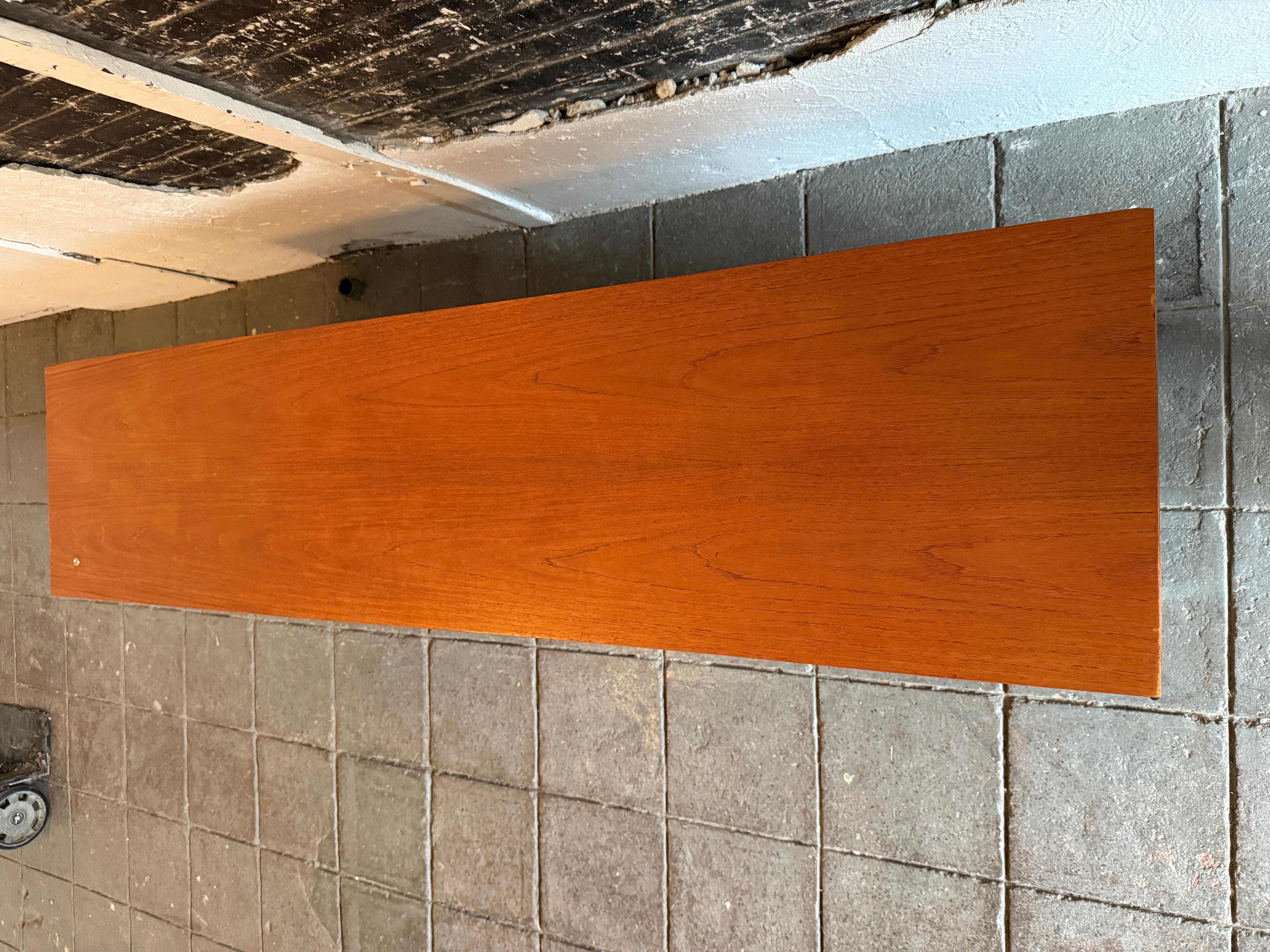 Chrome Stunning Mid century Oak Office Credenza Sideboard by Florence knoll For Sale